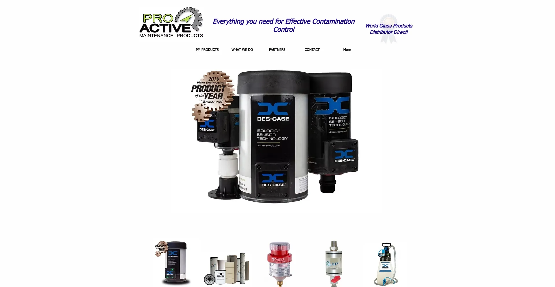 Website screenshot of Pmproducts.com.au