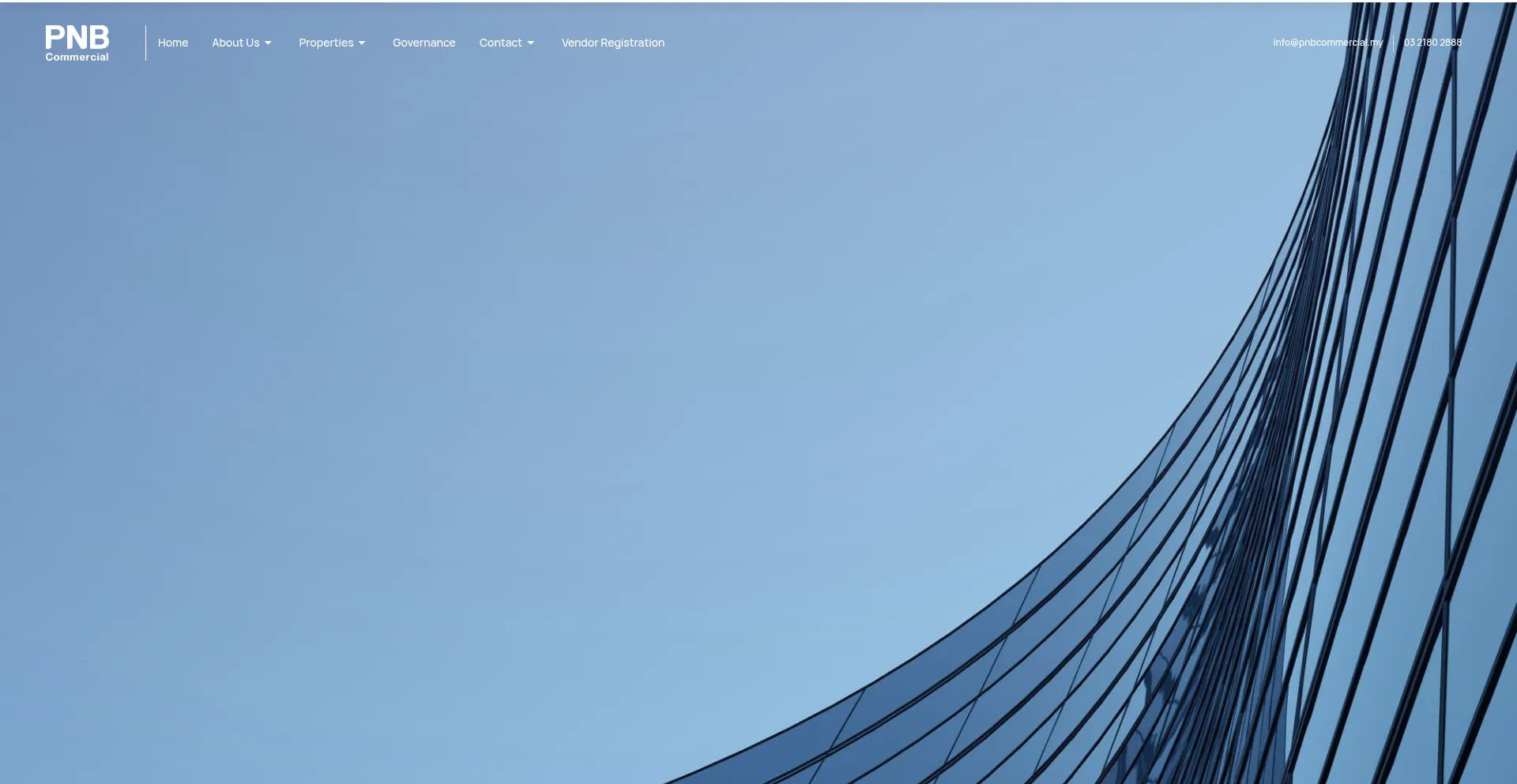 Website screenshot of Pnbcommercial.my