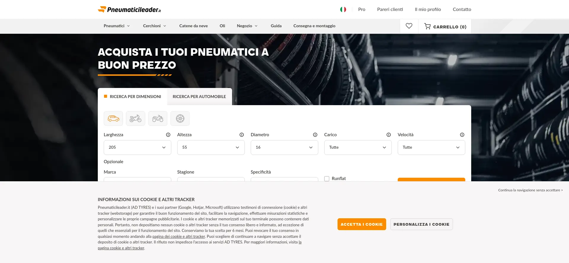 Pneumaticileader.it Screenshot