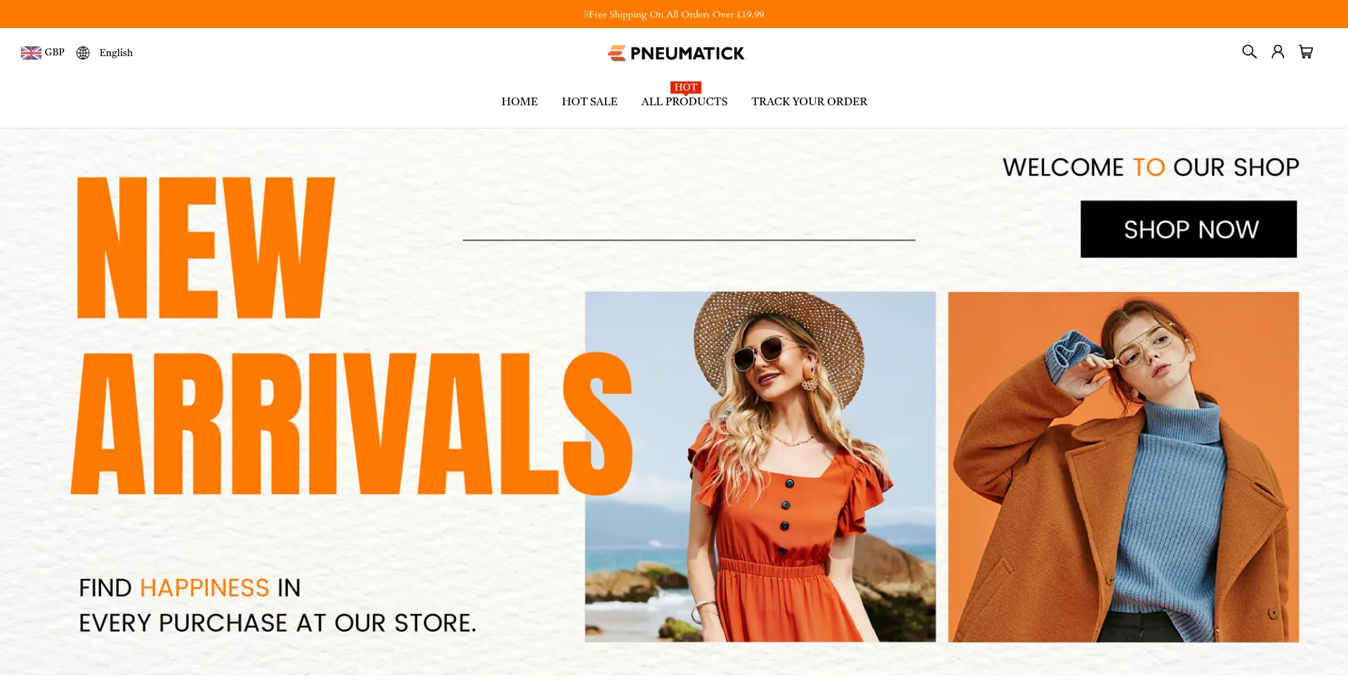 Website screenshot of Pneumatick.com