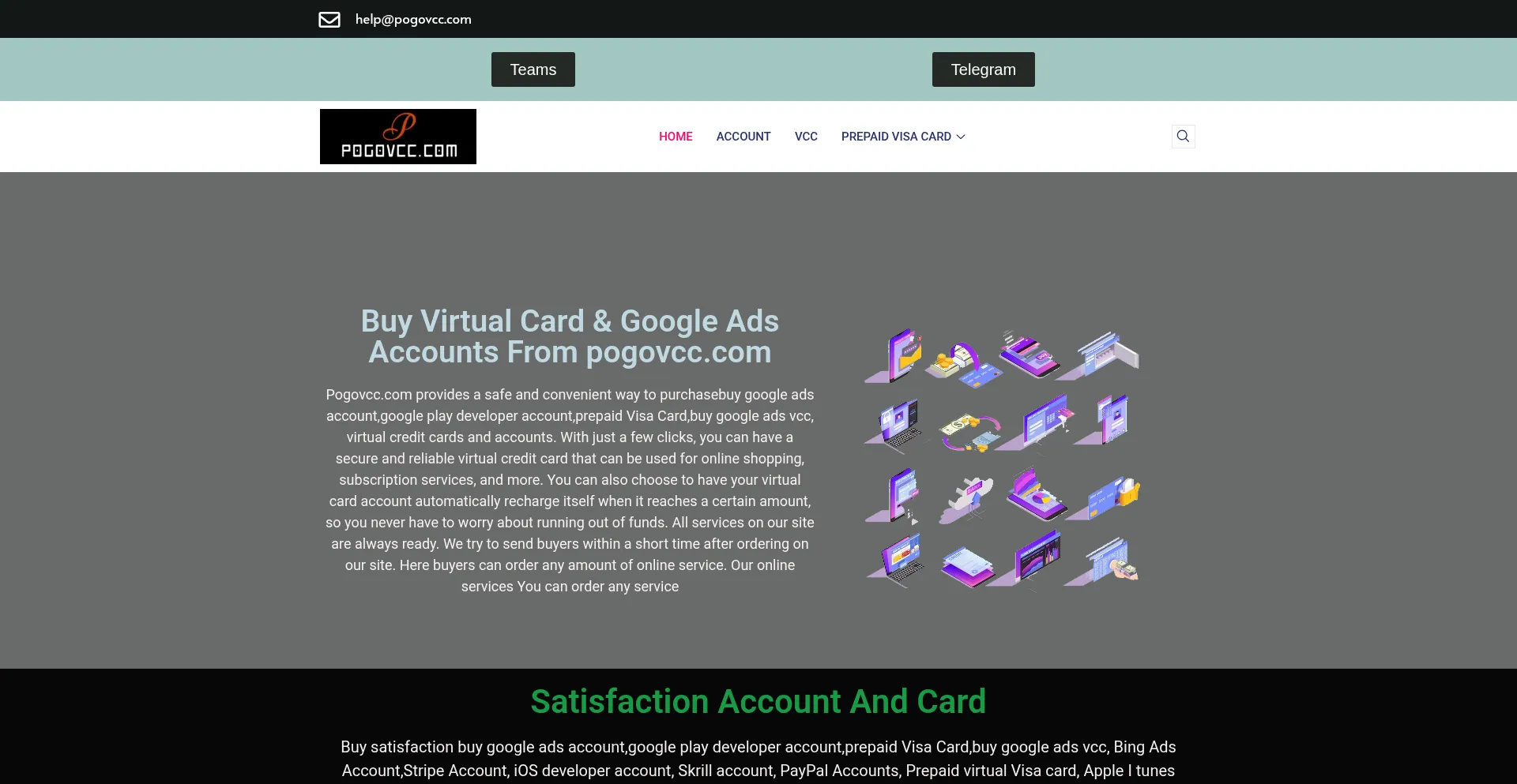 Website screenshot of Pogovcc.com