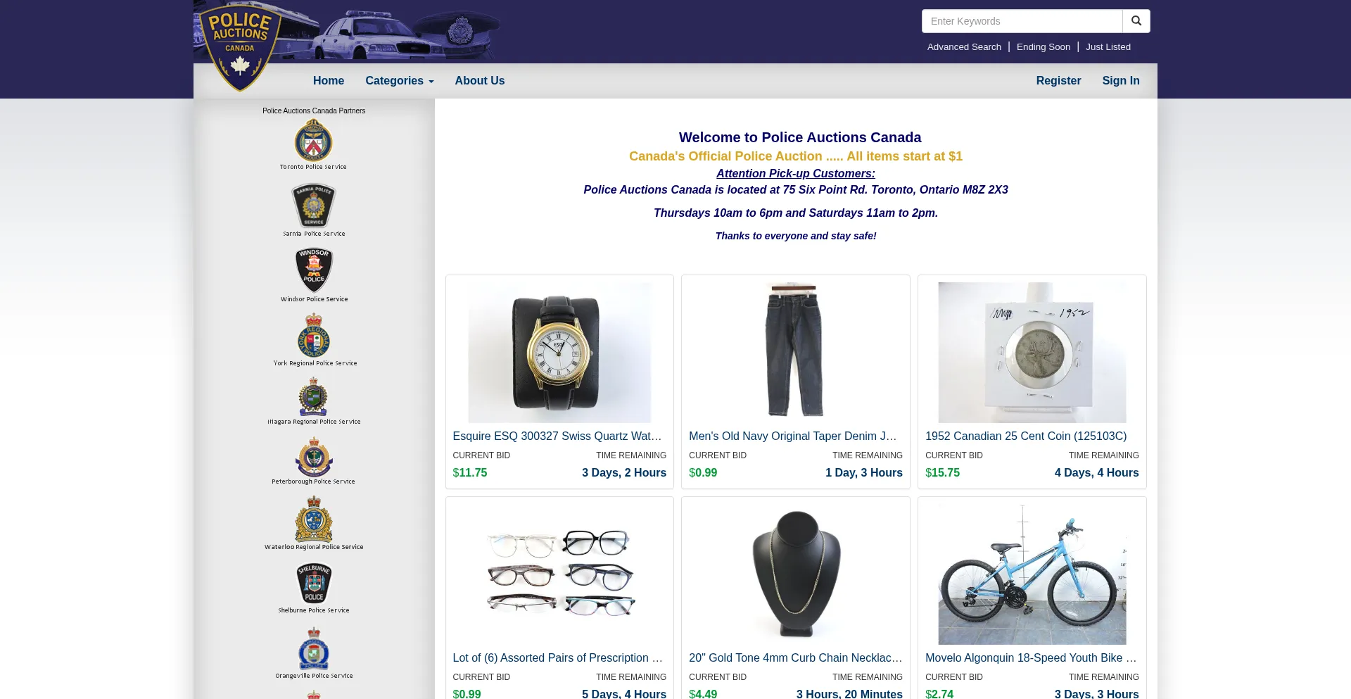 Policeauctionscanada.com