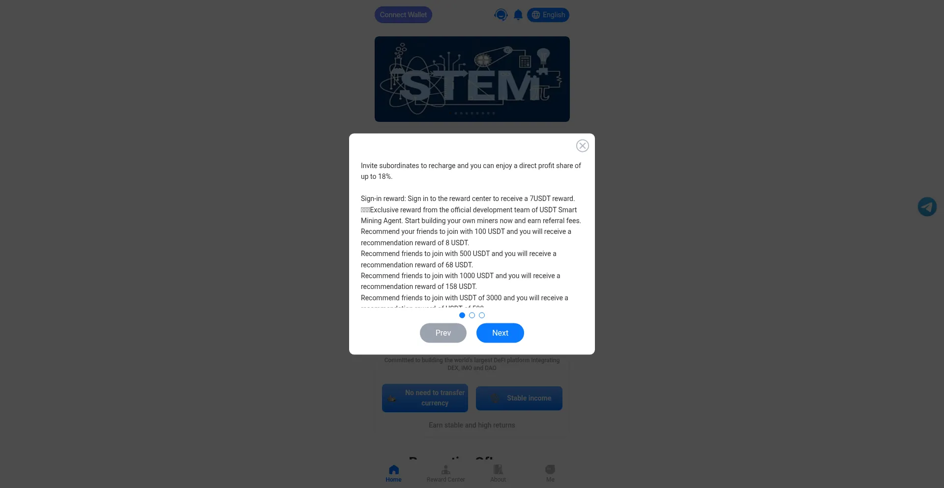 Website screenshot of Polygonusdt.app