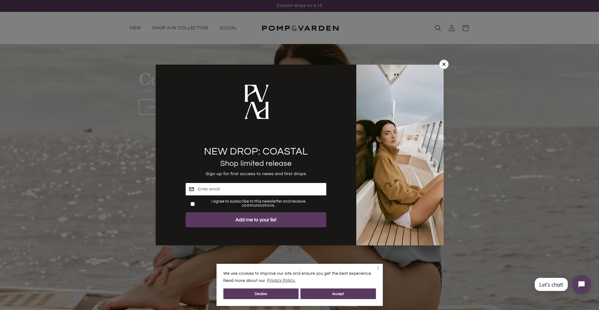 Pompandvarden.com Screenshot