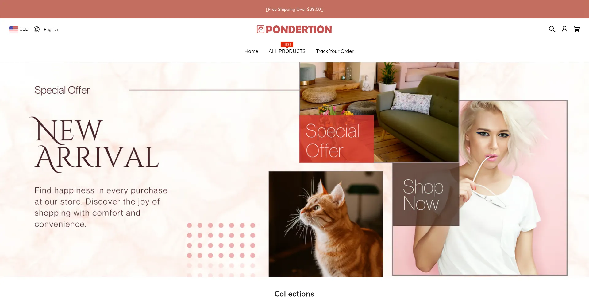 Pondertion.com Screenshot
