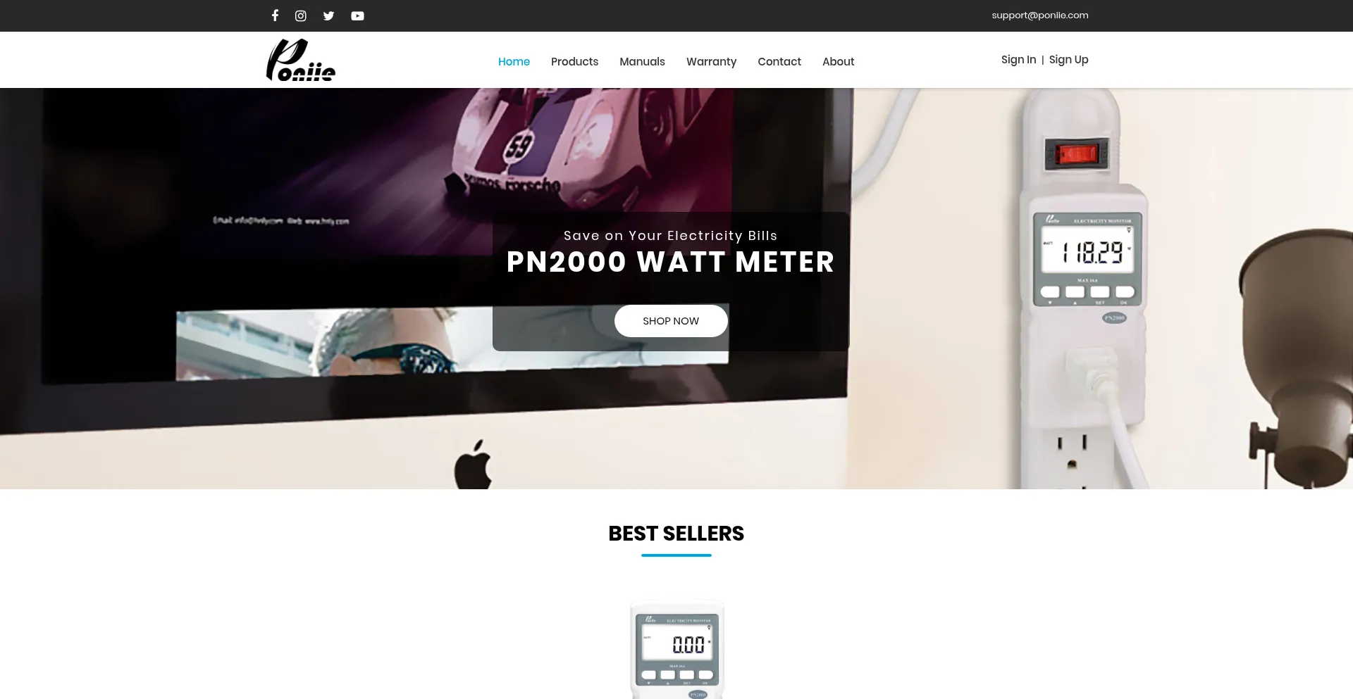 Poniie.com Screenshot