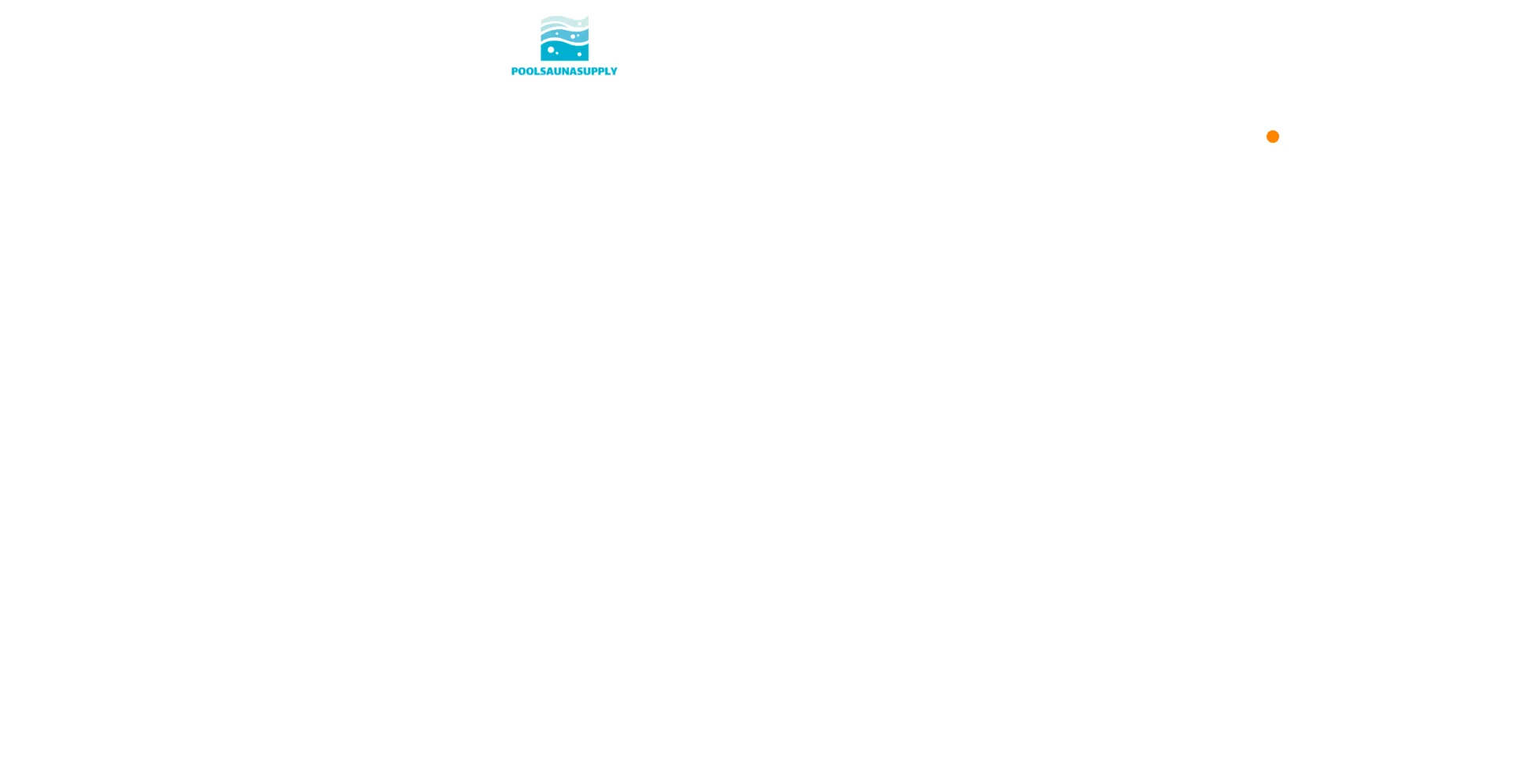 Website screenshot of Poolsaunasupply.com