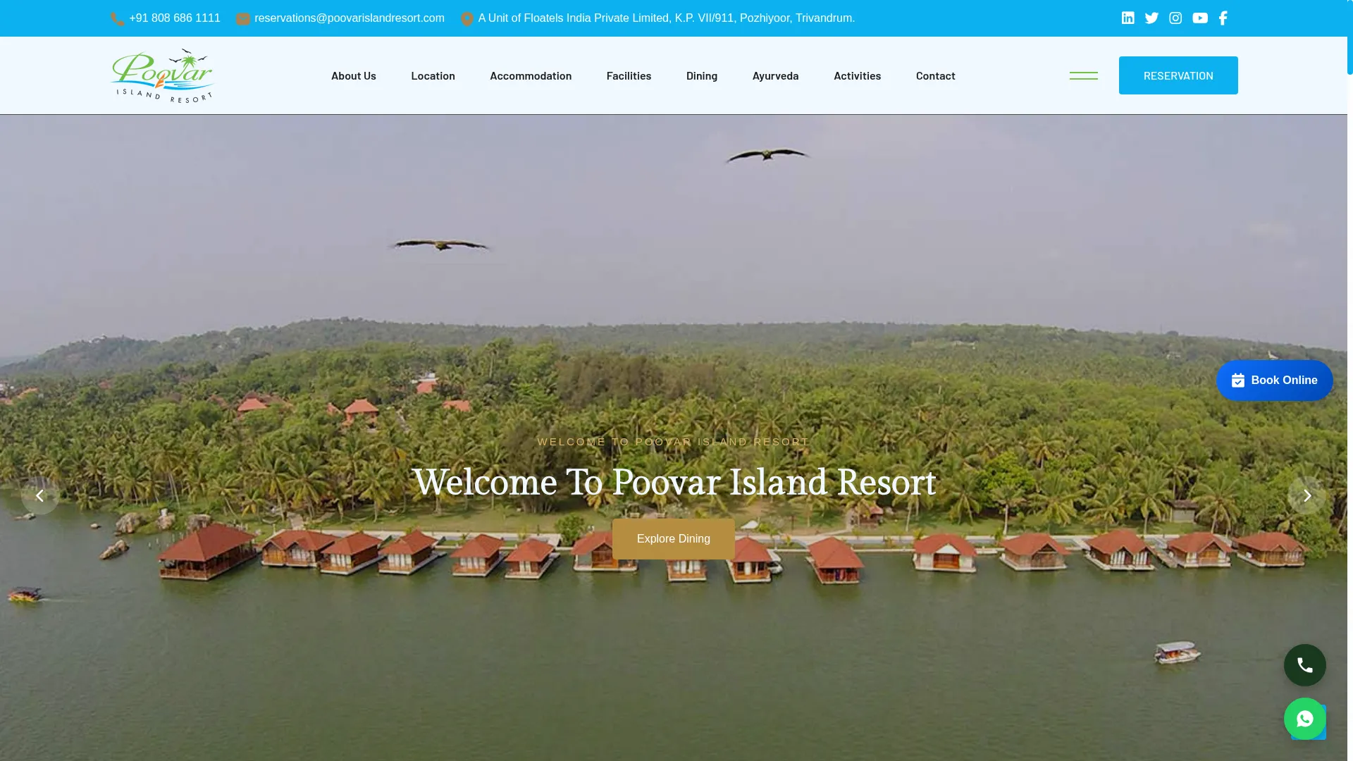 Poovarislandresorts.com