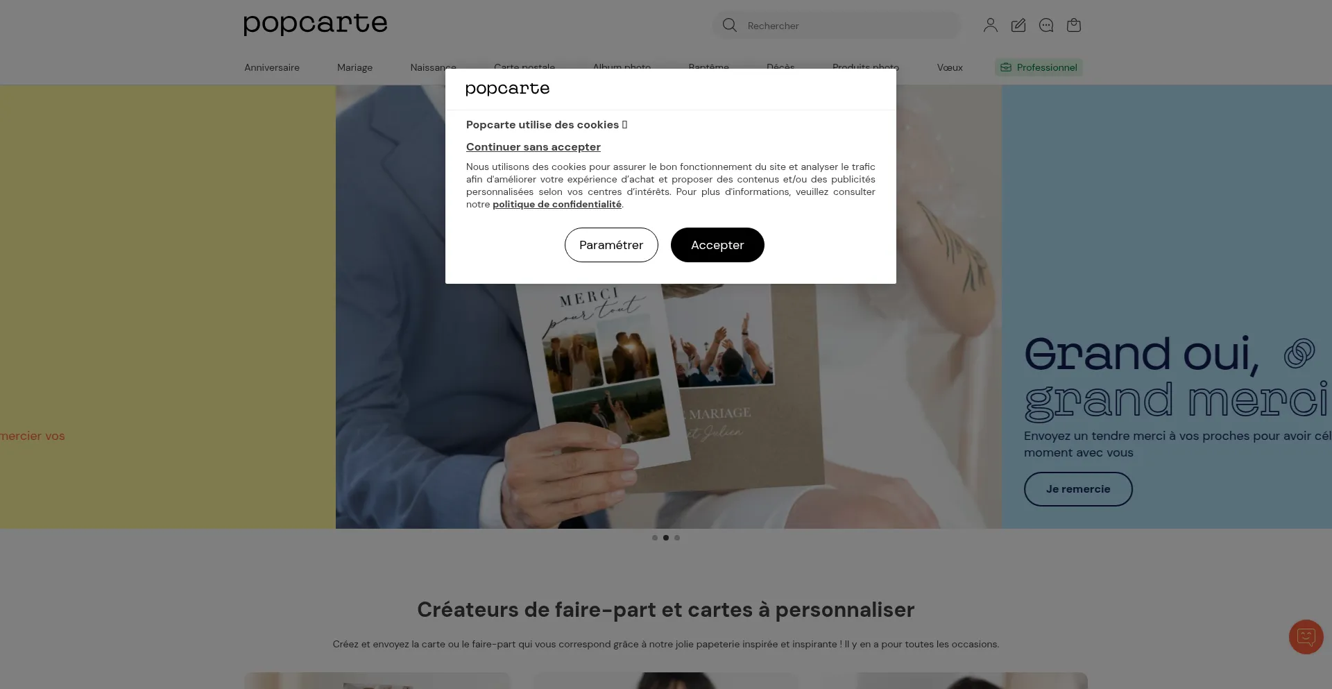 Popcarte.com Screenshot