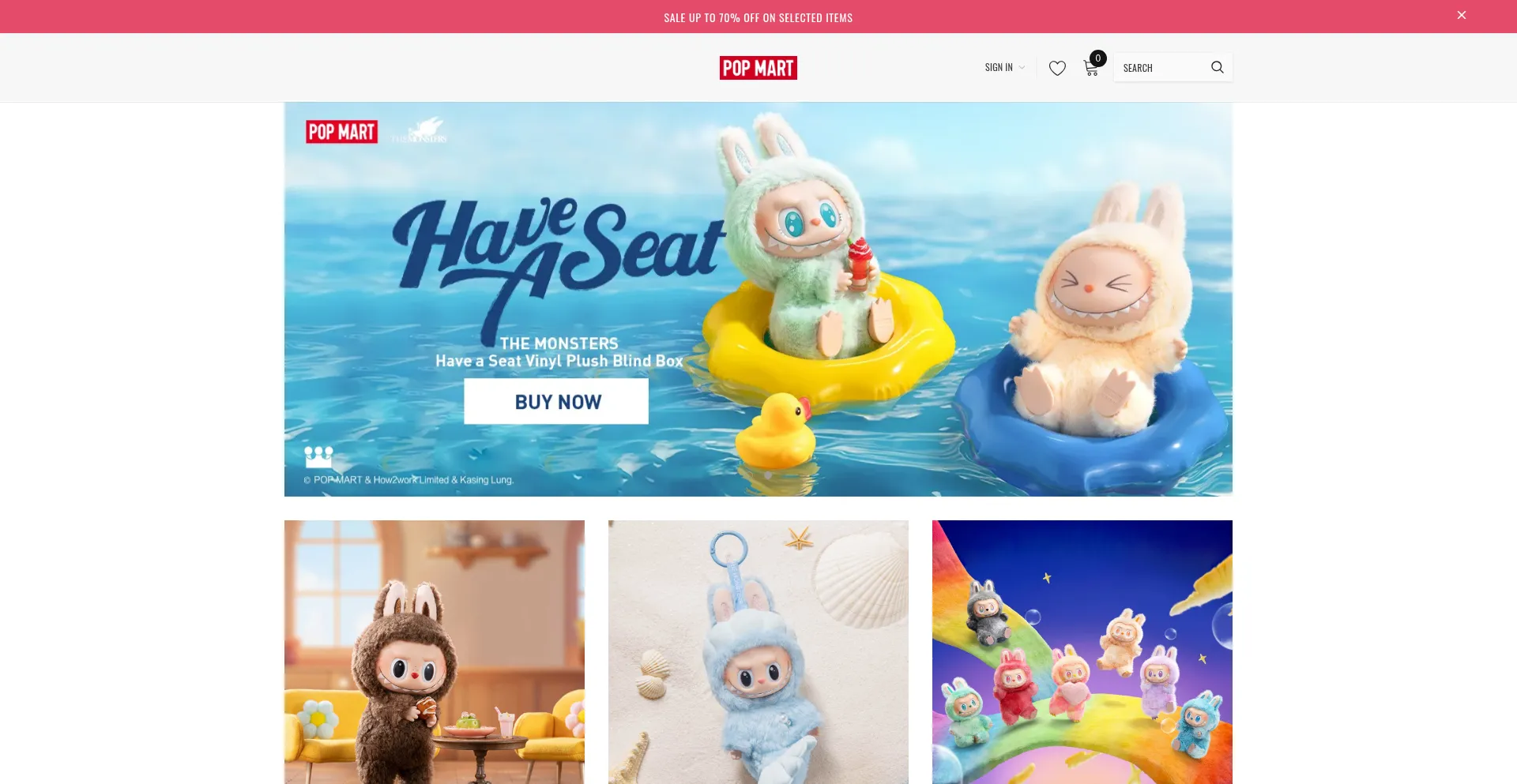 Website screenshot of Poplabubu.com