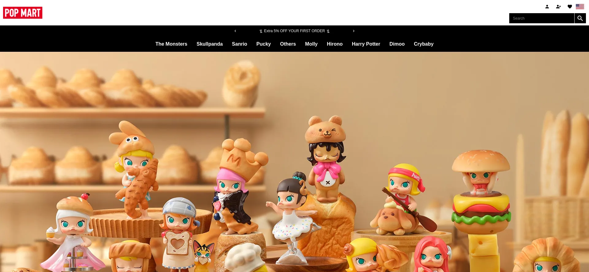 Website screenshot of Popmart-usa.com