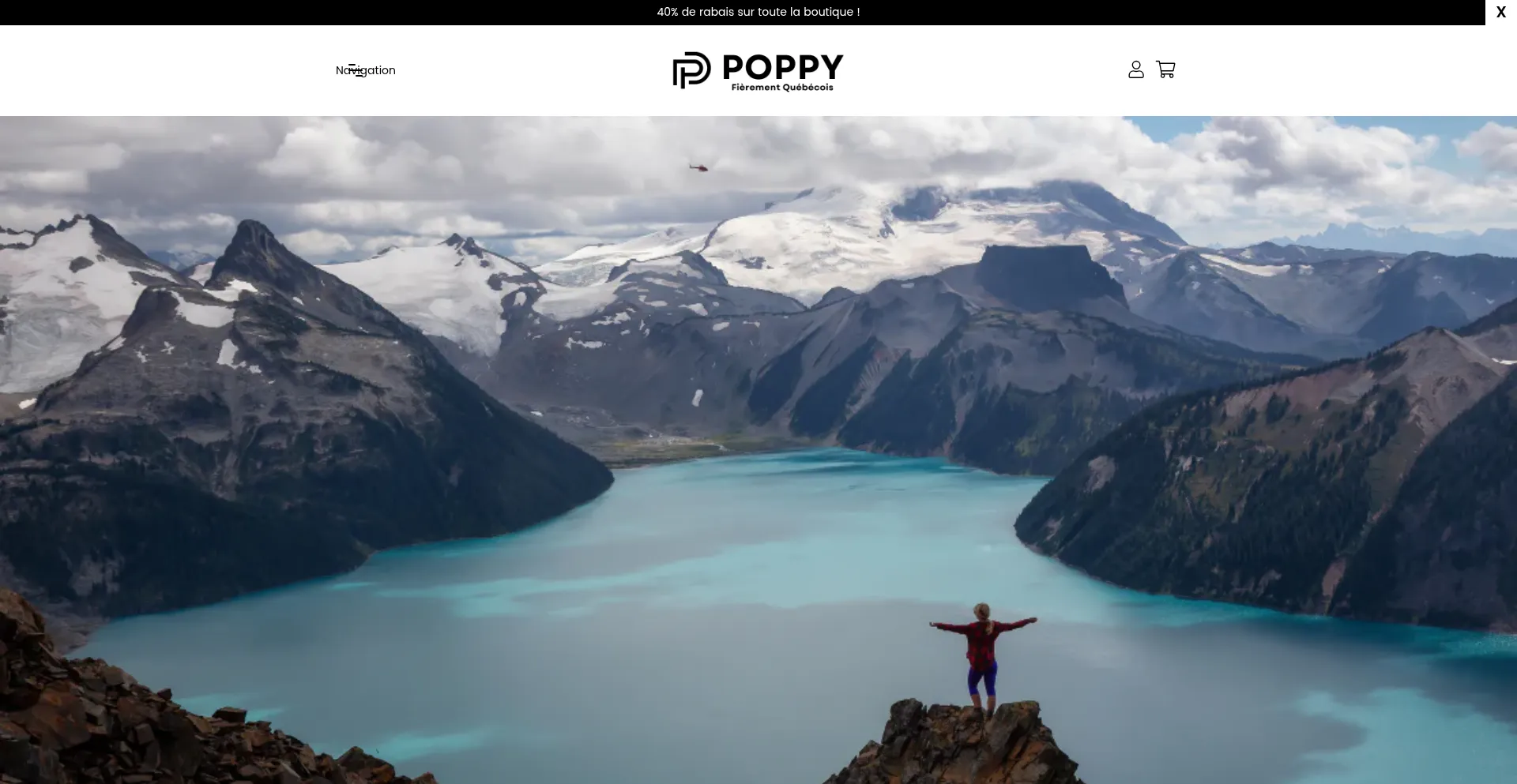 Website screenshot of Poppy-qc.com