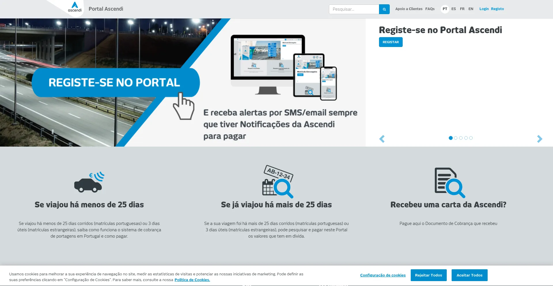 Portal.ascendi.pt Screenshot