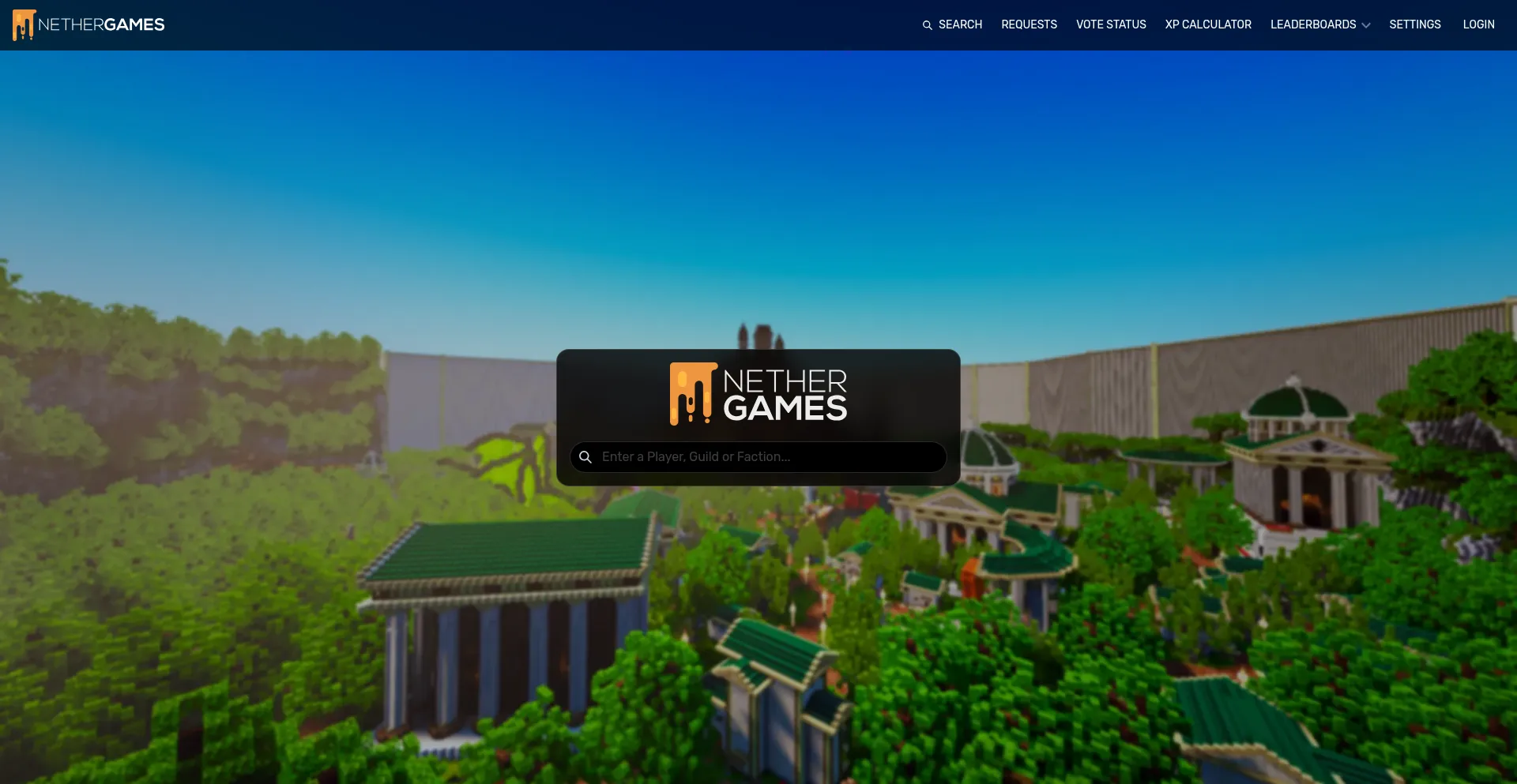 Website screenshot of Portal.nethergames.org