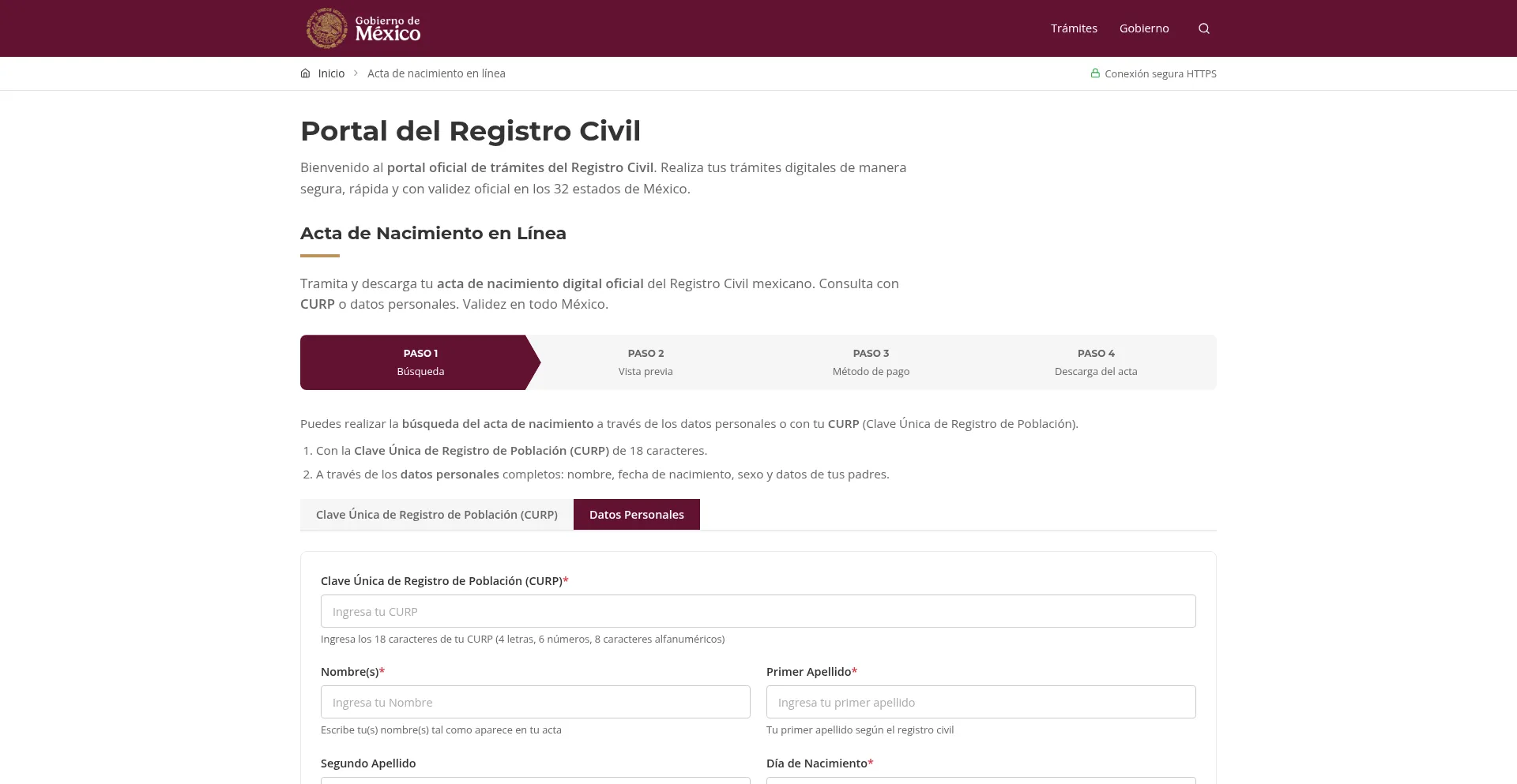 Portal.registrogobmx.com.mx