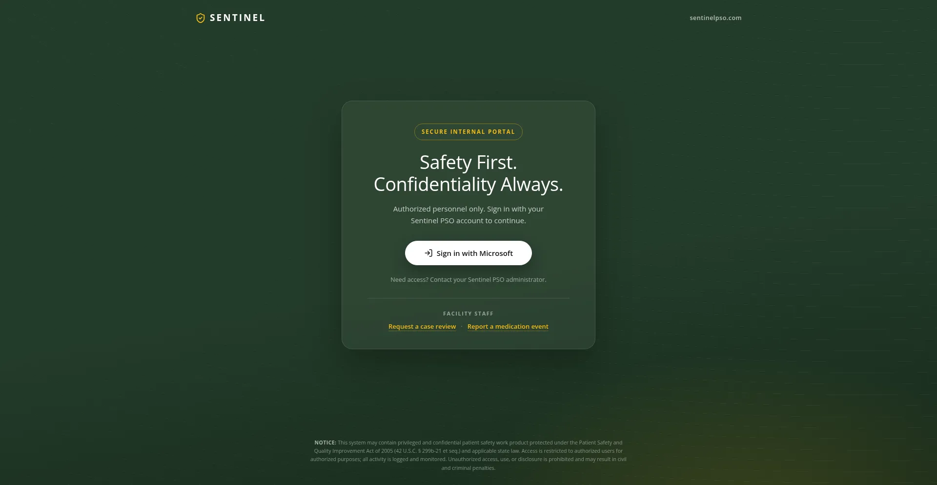 Portal.sentinelpso.com