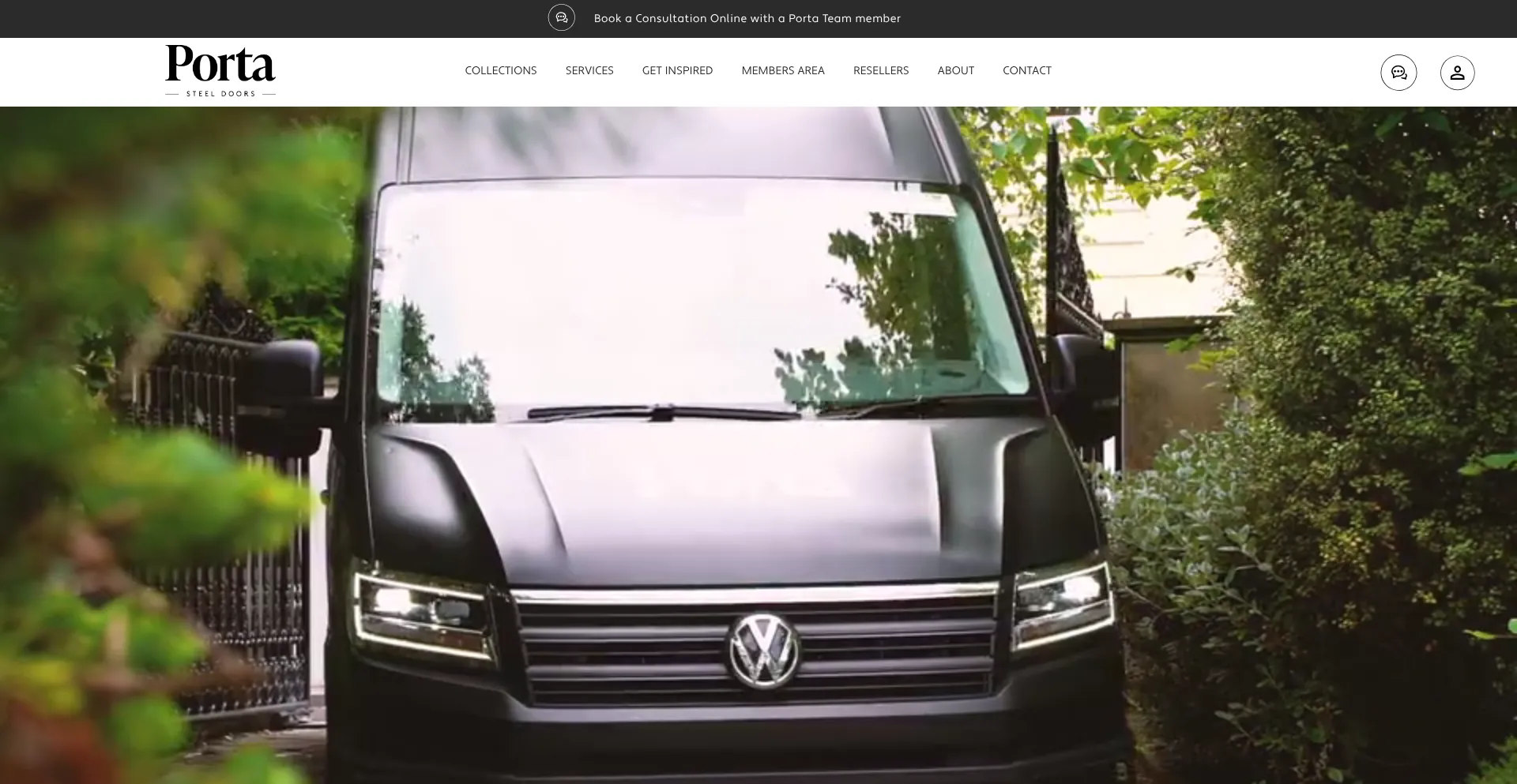 Portasteeldoors.com Screenshot