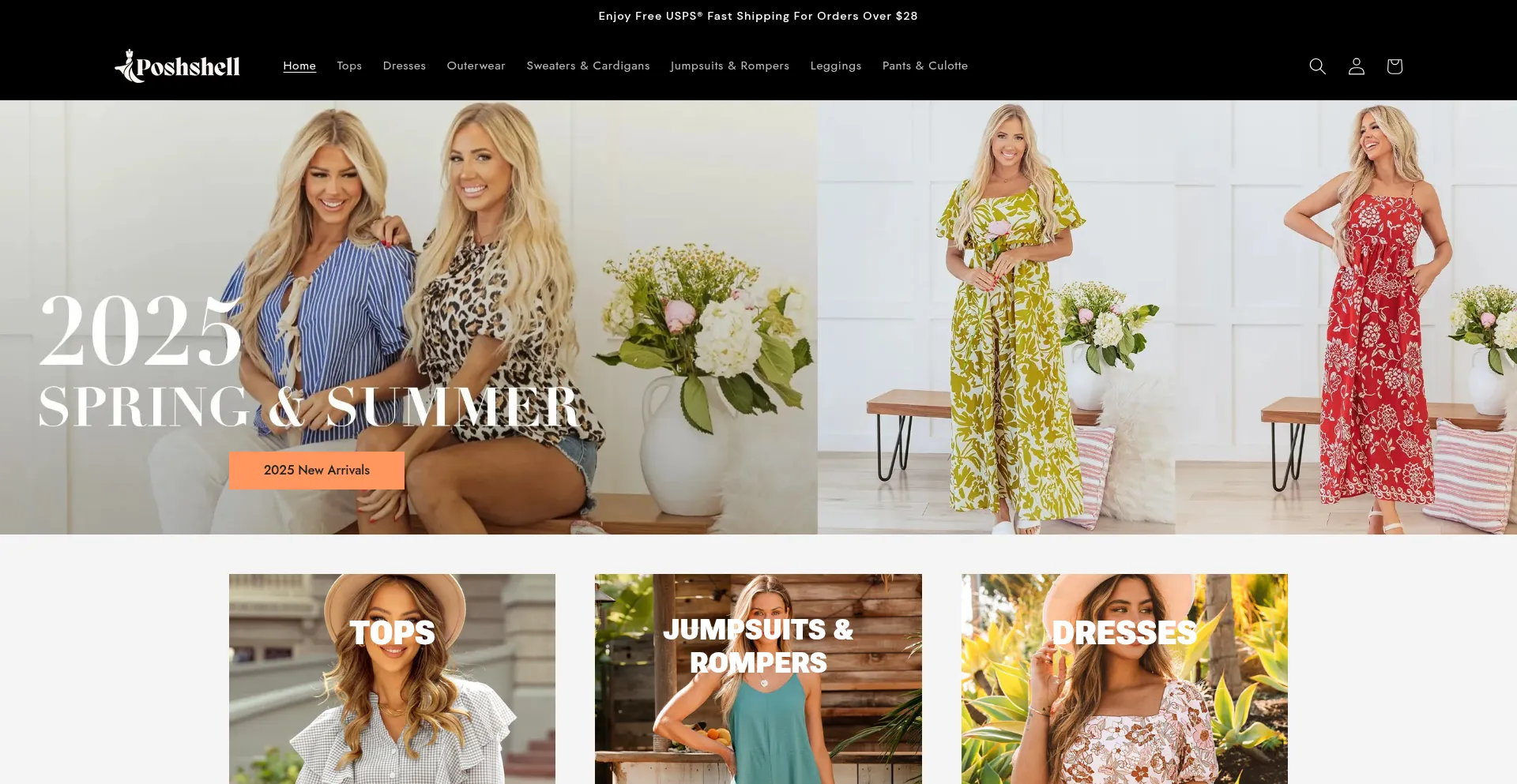 Website screenshot of Poshshell.com