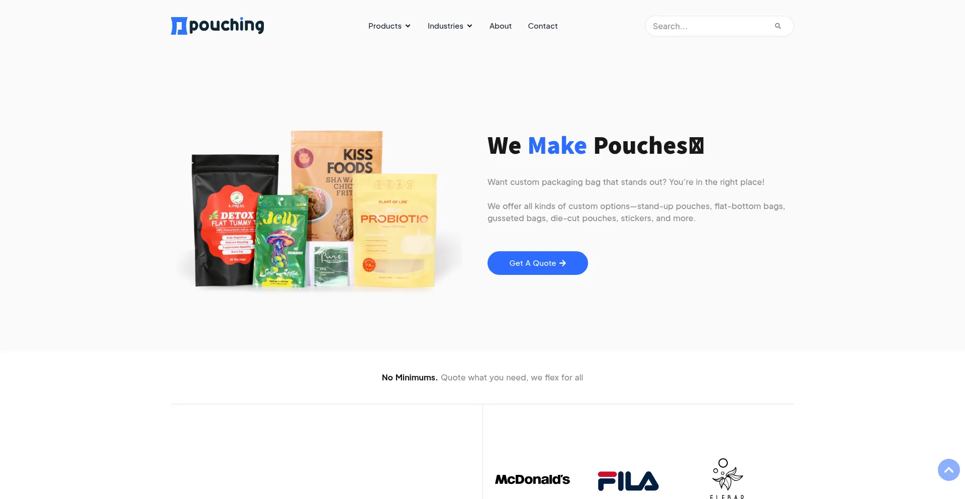 Pouching.com Screenshot