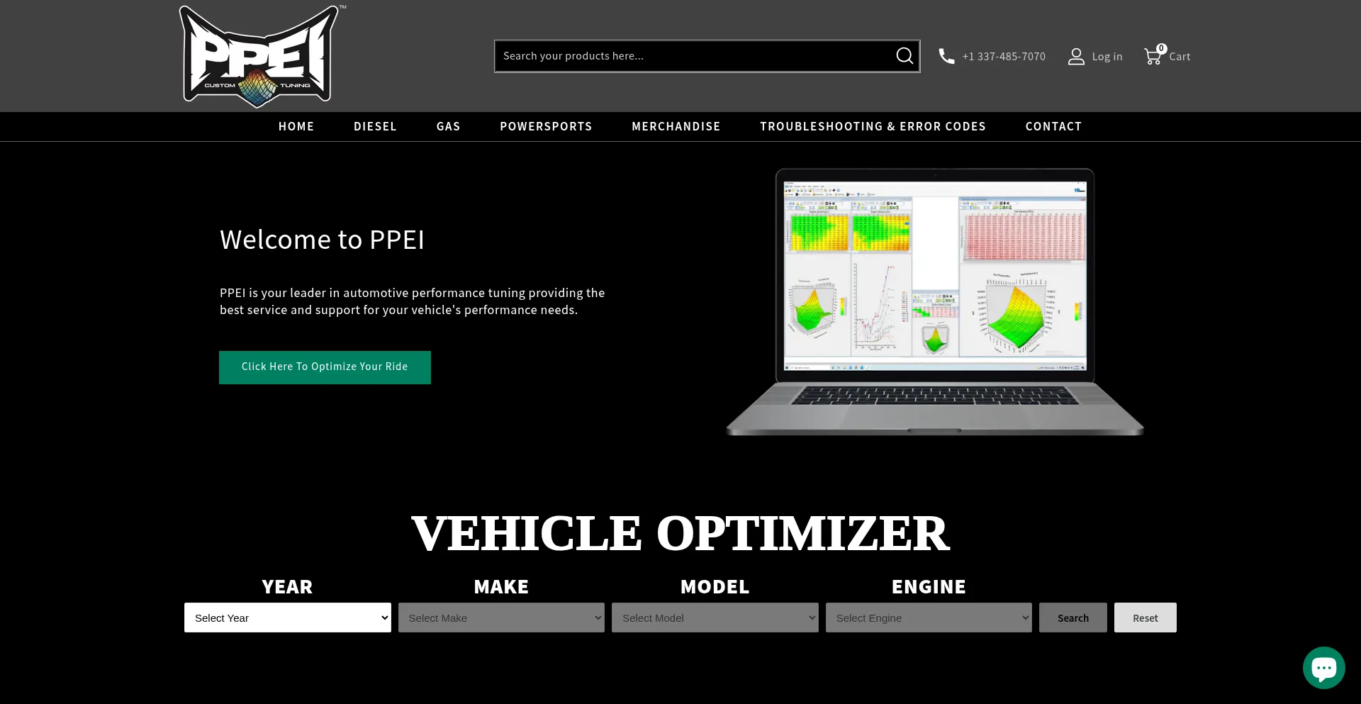 Website screenshot of Ppei.com