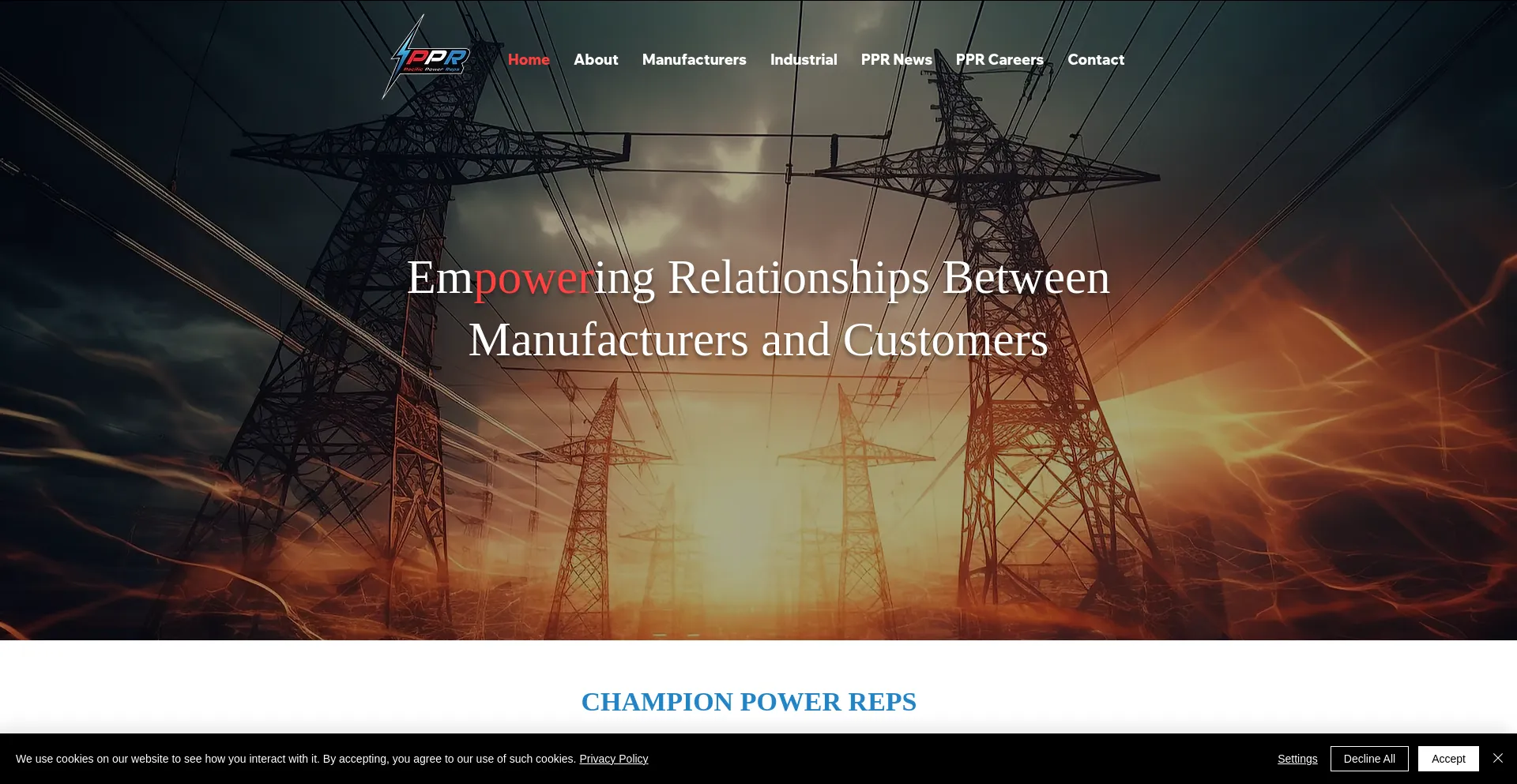 Website screenshot of Ppreps.com