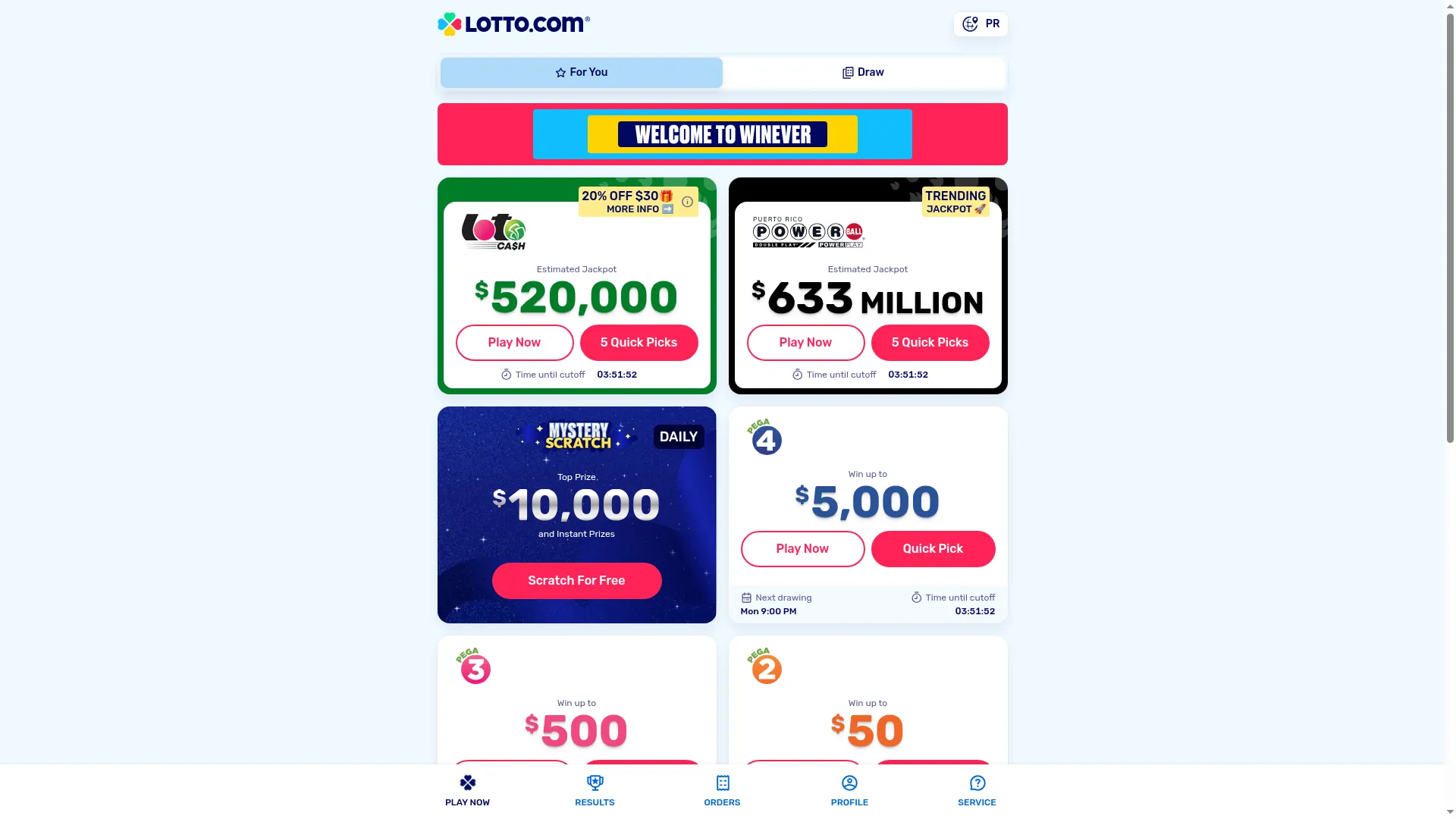 Pr.lotto.com