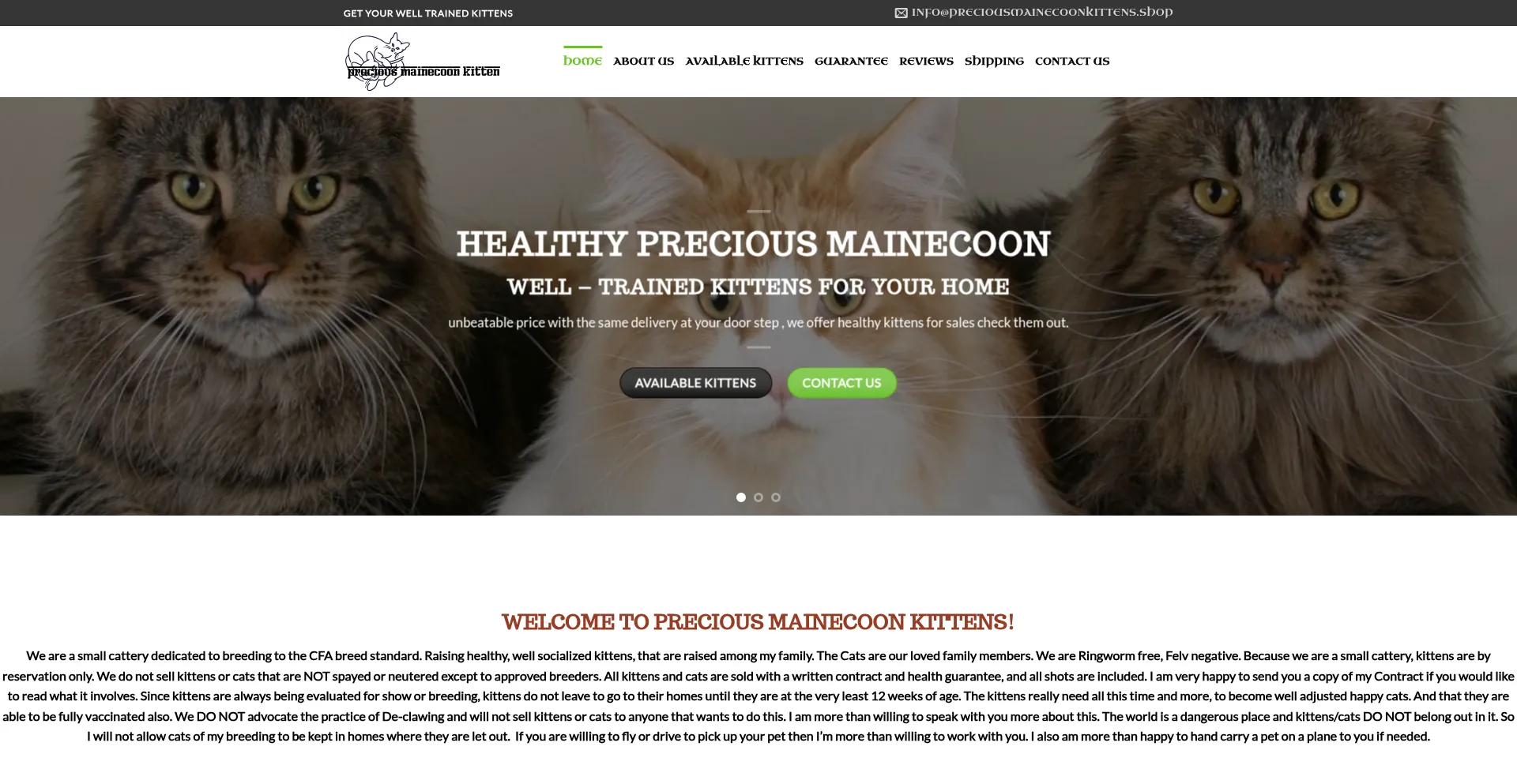Is Preciousmainecoonkittens.shop Safe?
