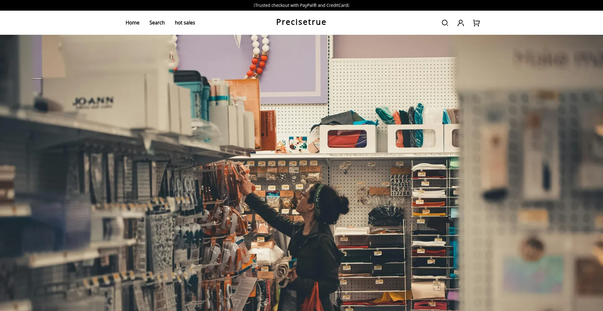 Website screenshot of Precisetrue.com