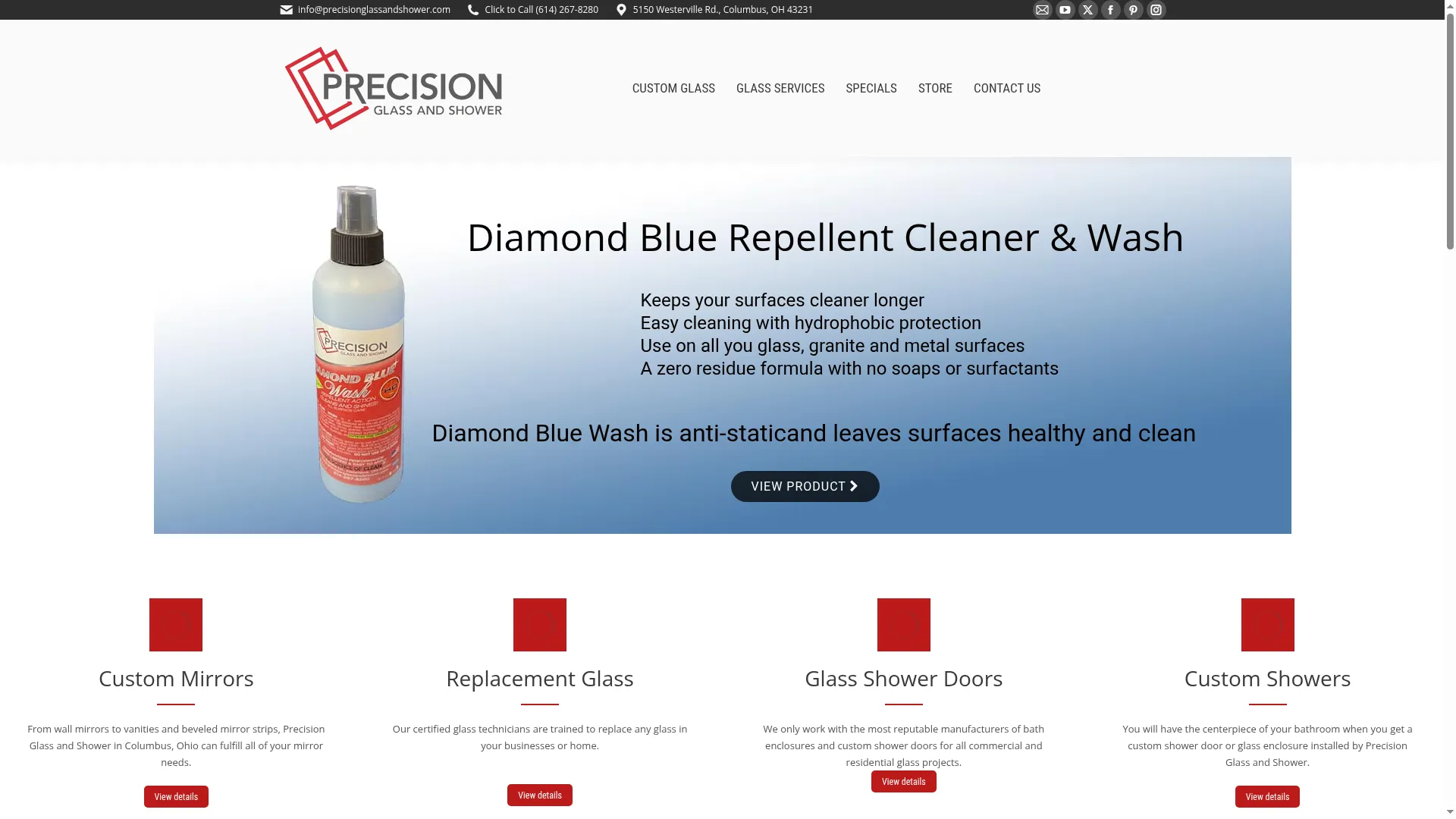 Precisionglassandshower.com