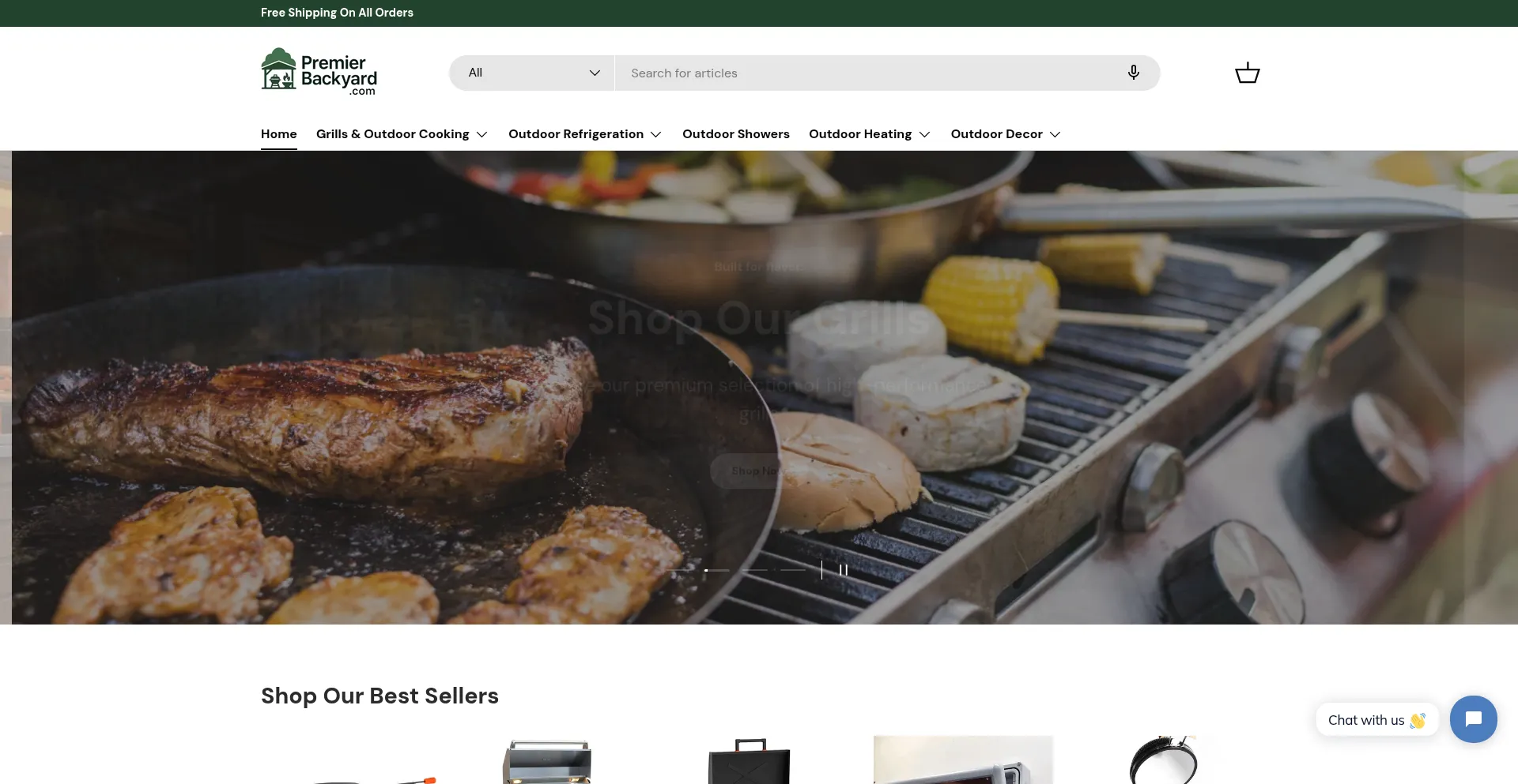 Premierbackyard.com Screenshot