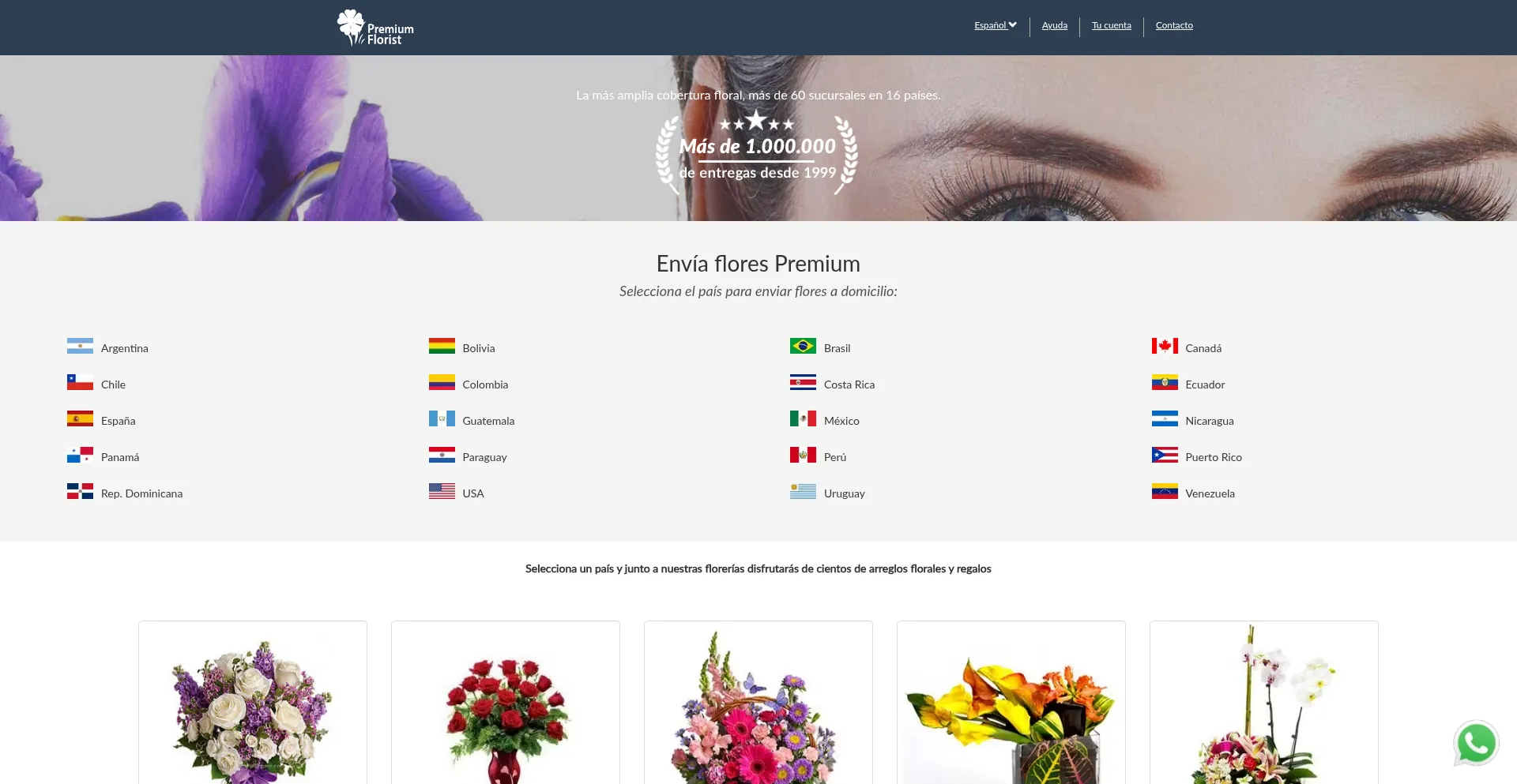 Premiumflorist.com Screenshot