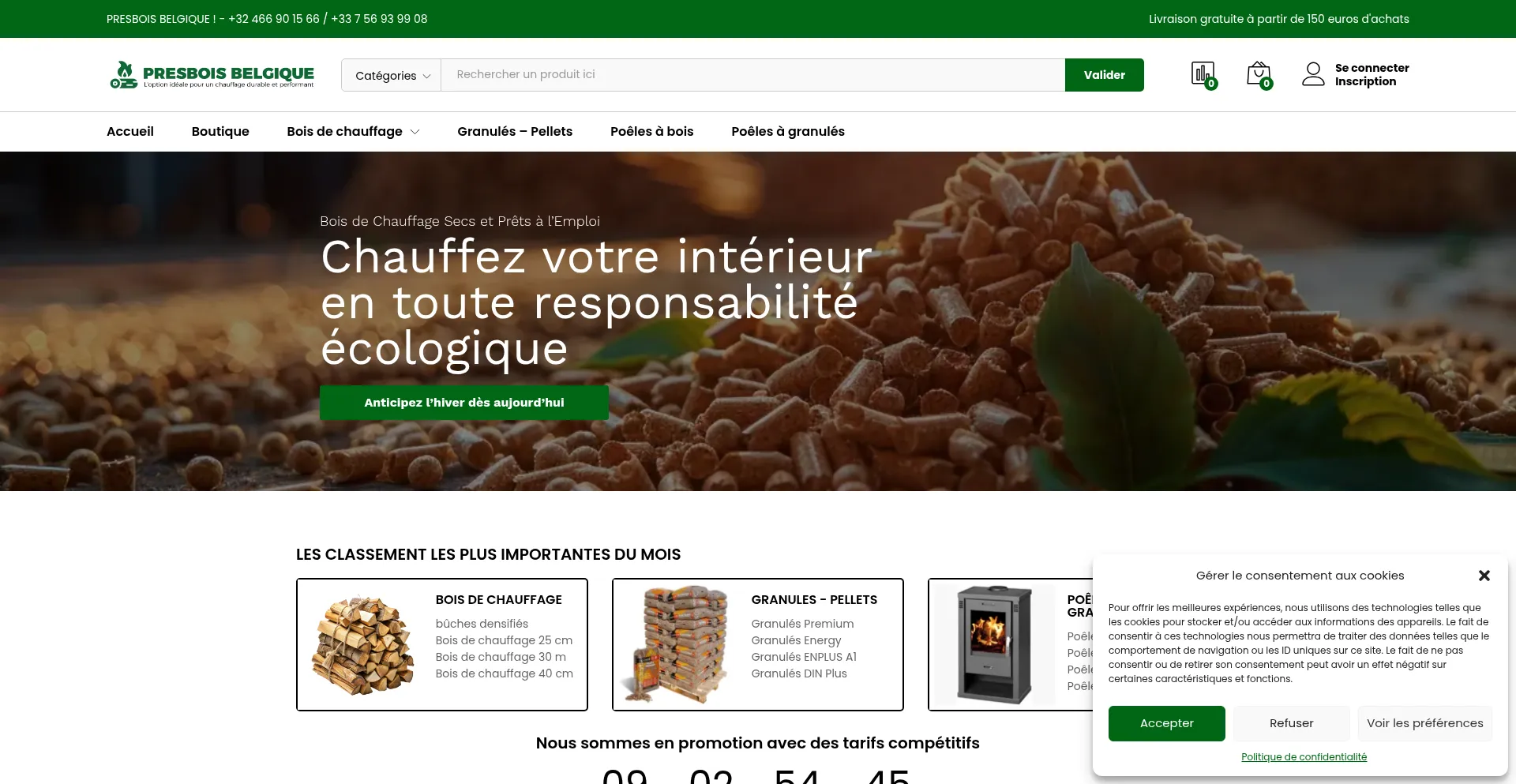 Presbois-be.com Screenshot