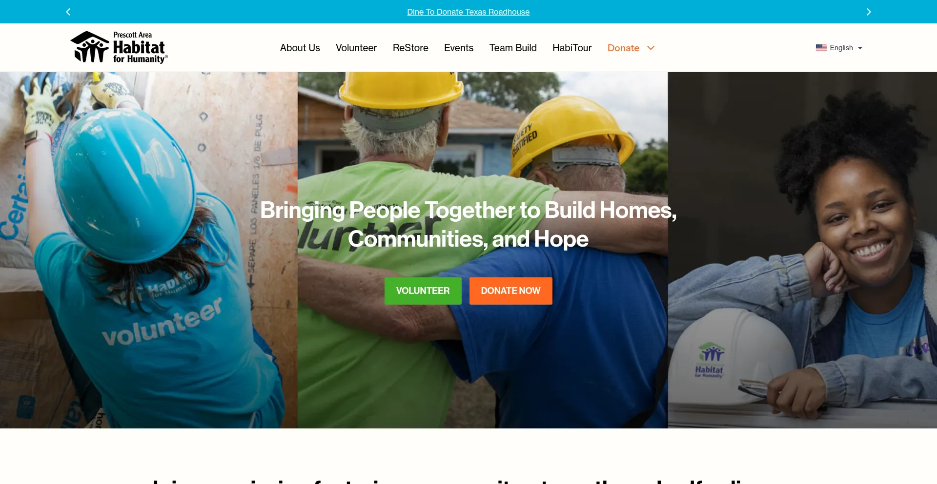 Prescotthabitat.org Screenshot