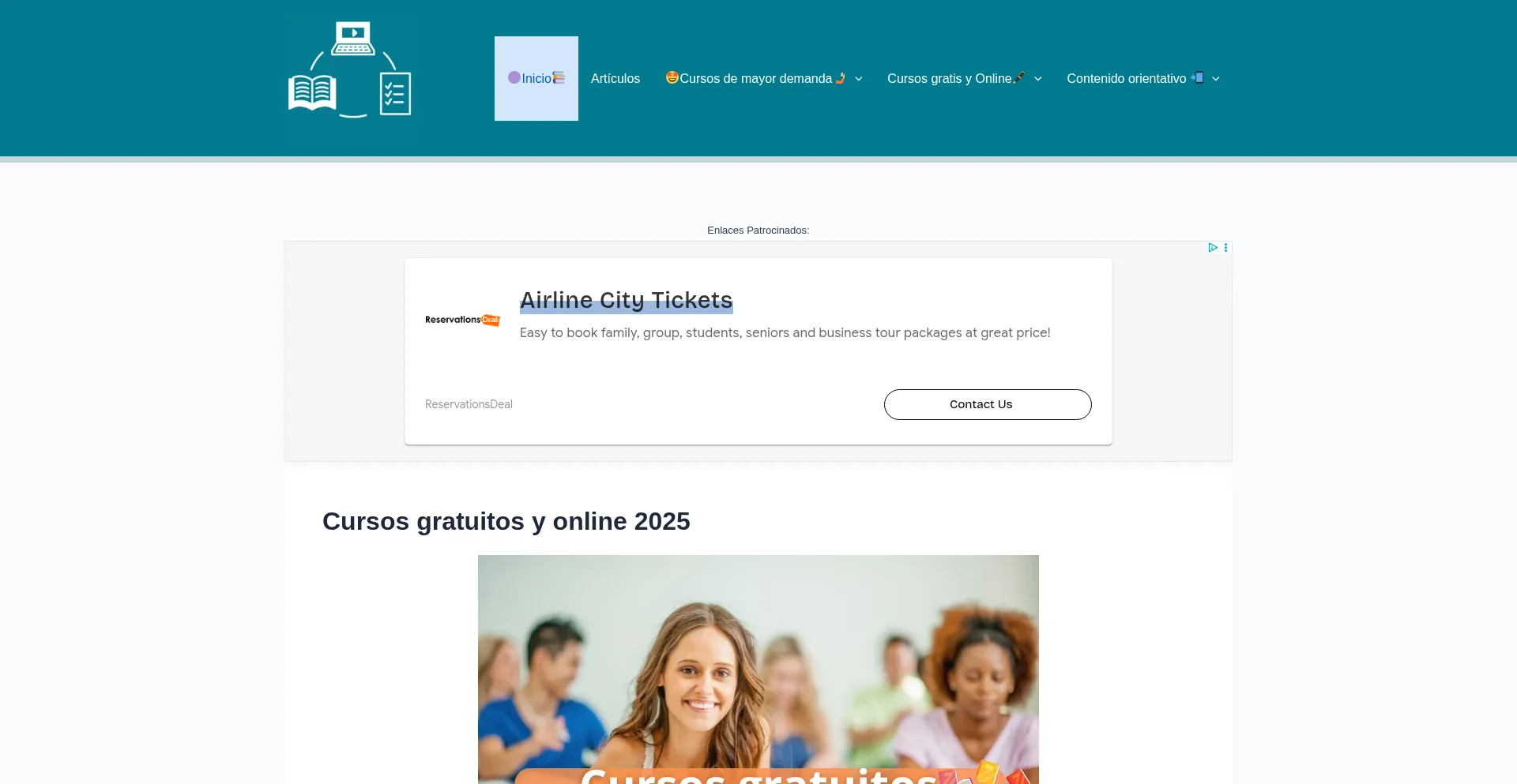 Website screenshot of Prestacionesyformacion.site