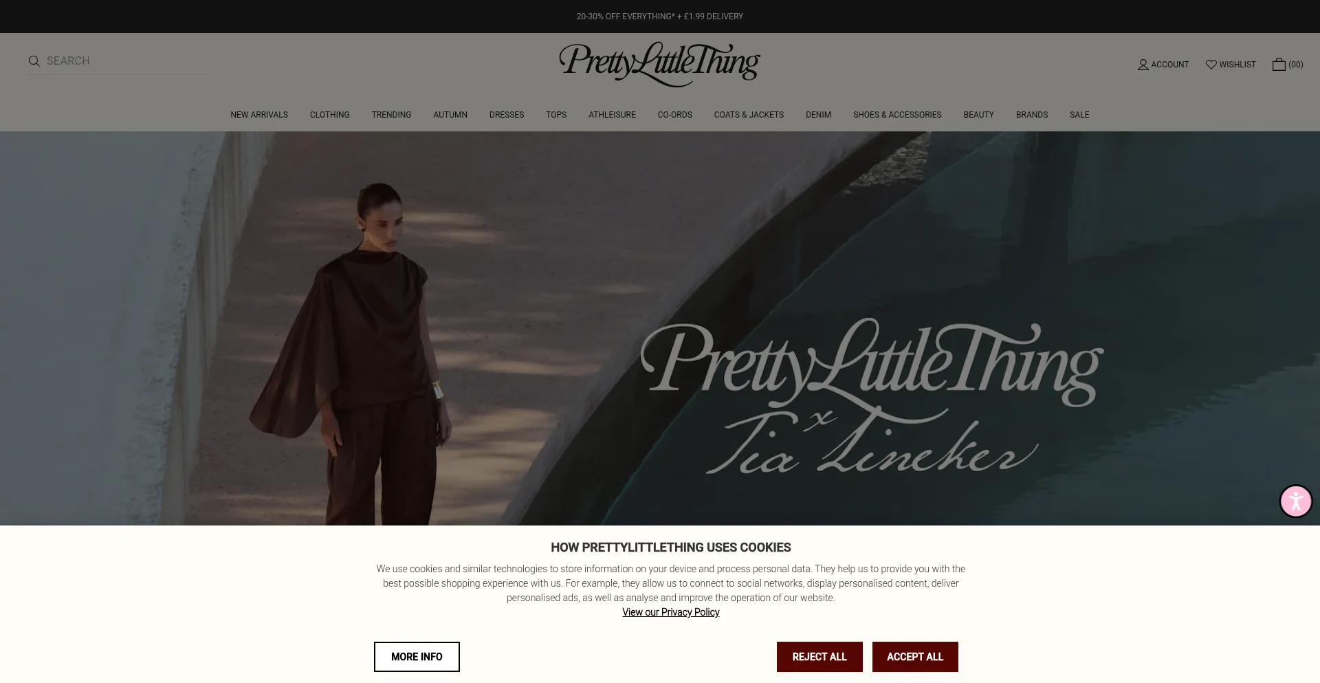 Prettylittlething.com Screenshot