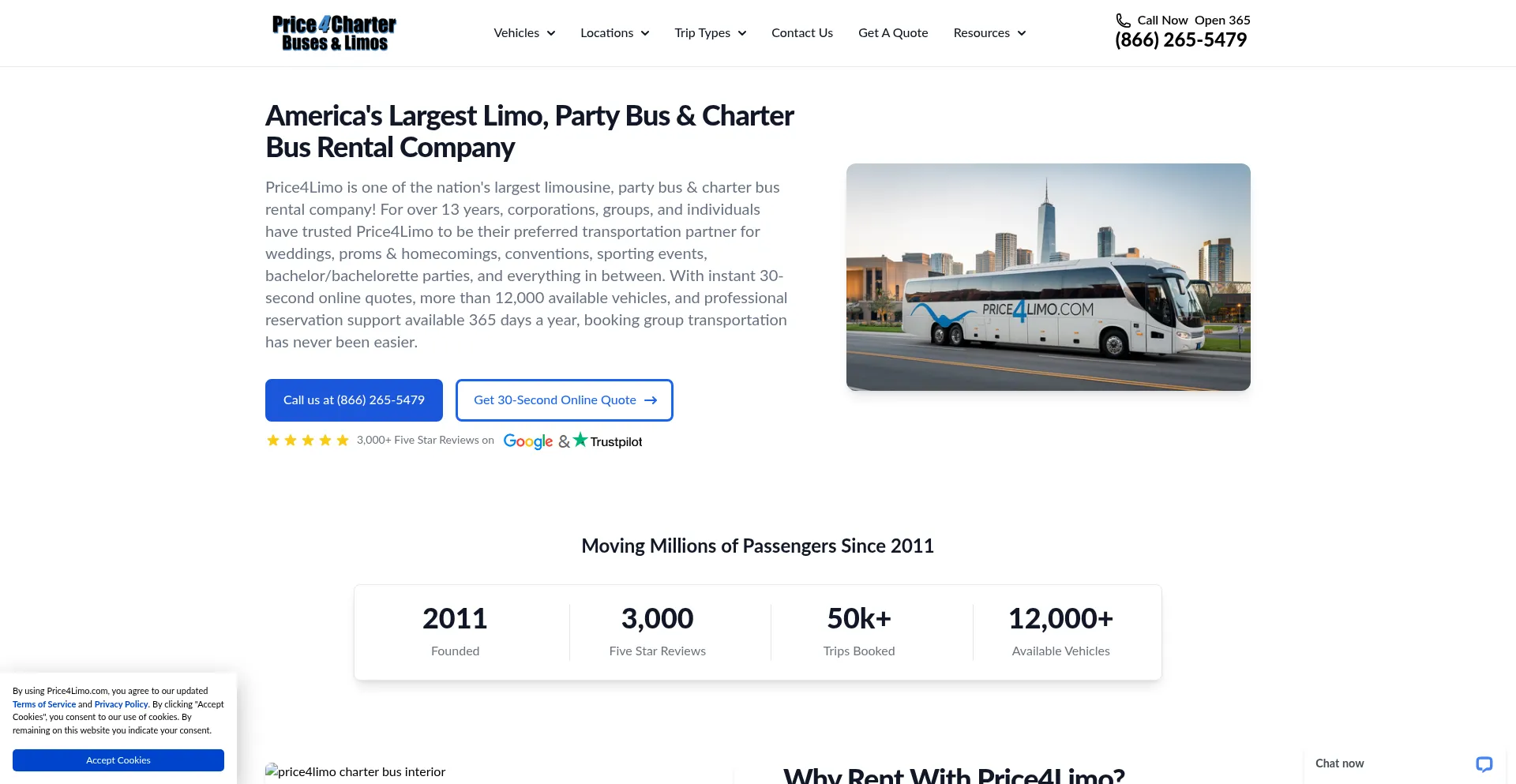 Price4limo.com Screenshot