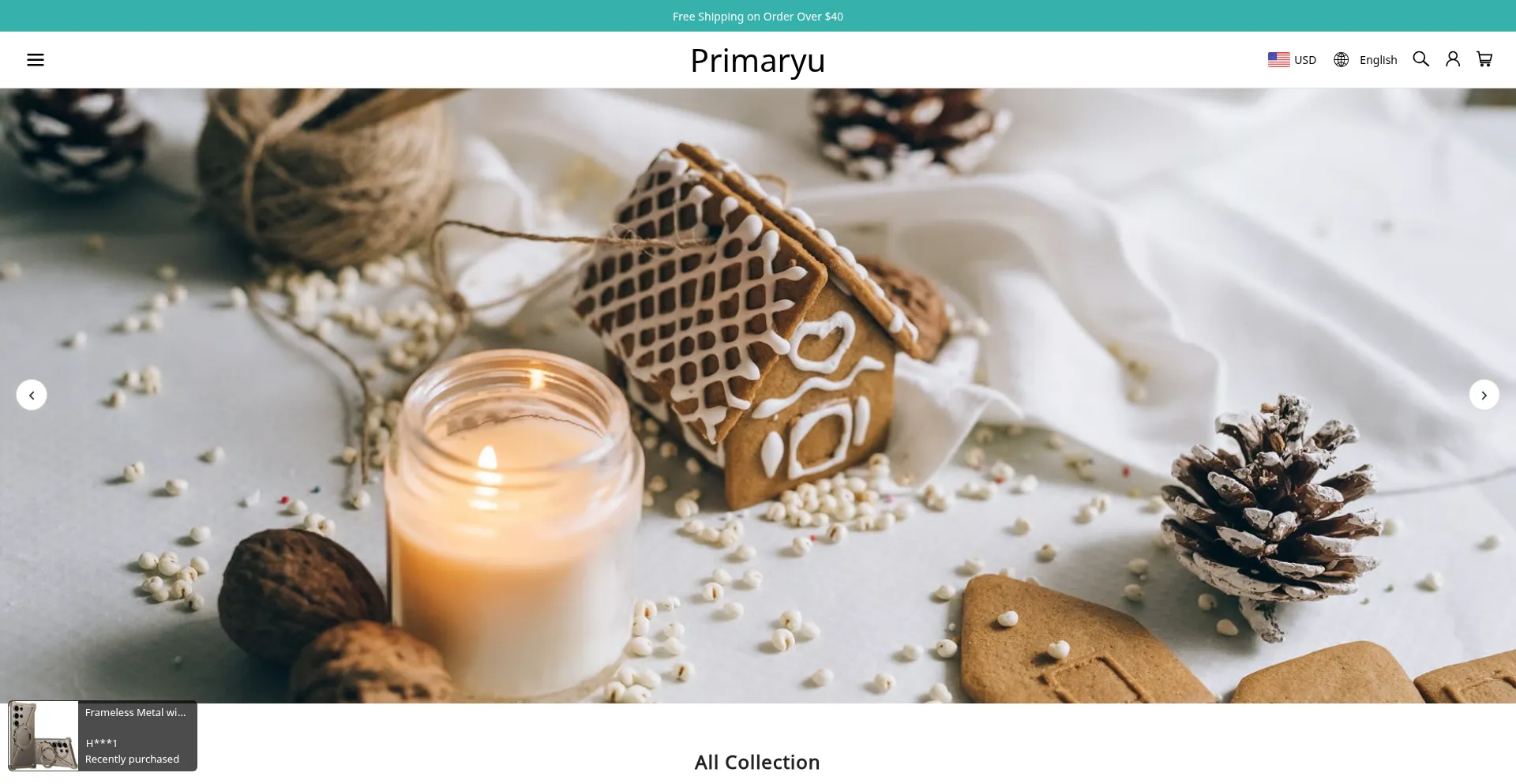 Website screenshot of Primaryu.com