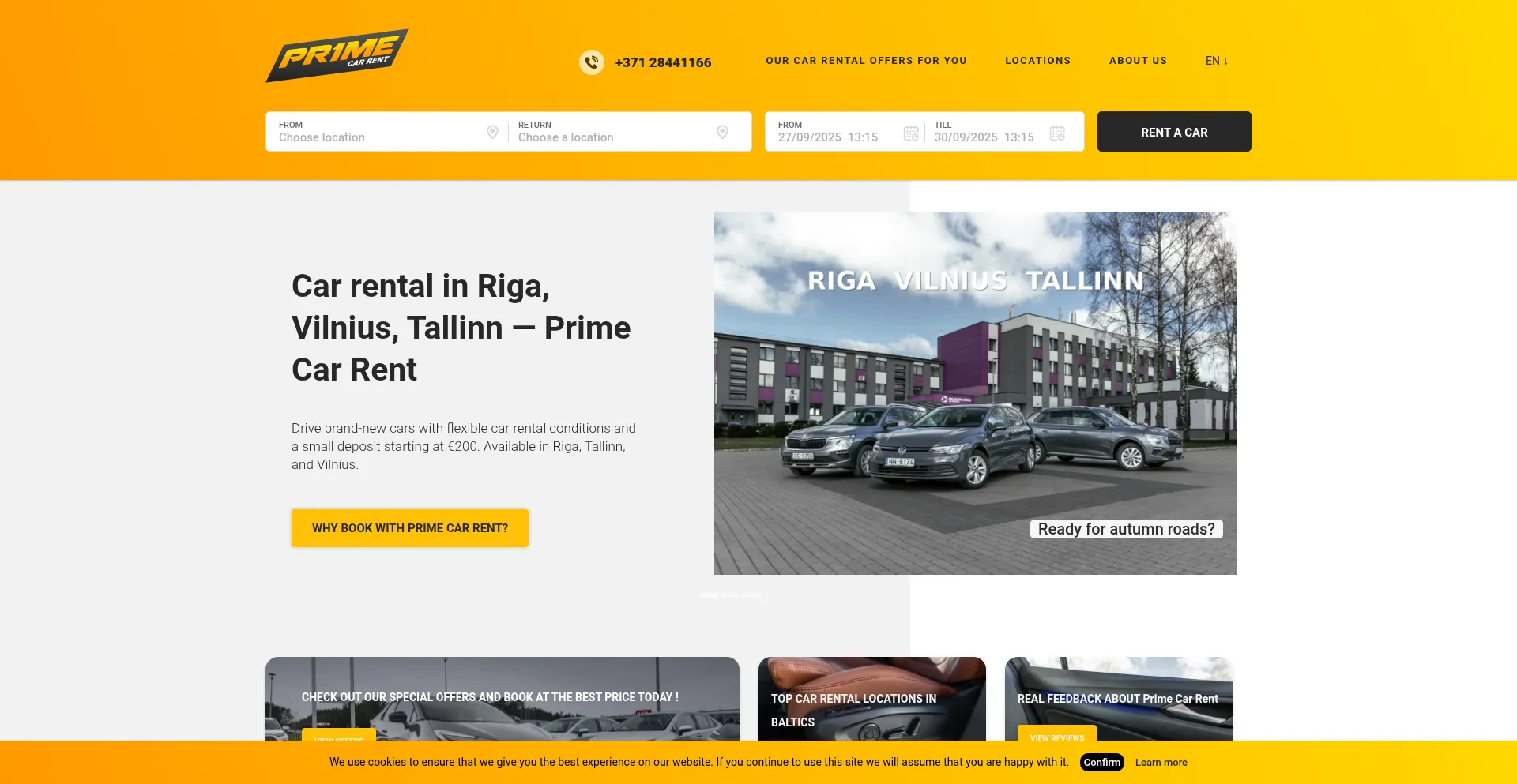 Primecarrent.com Screenshot