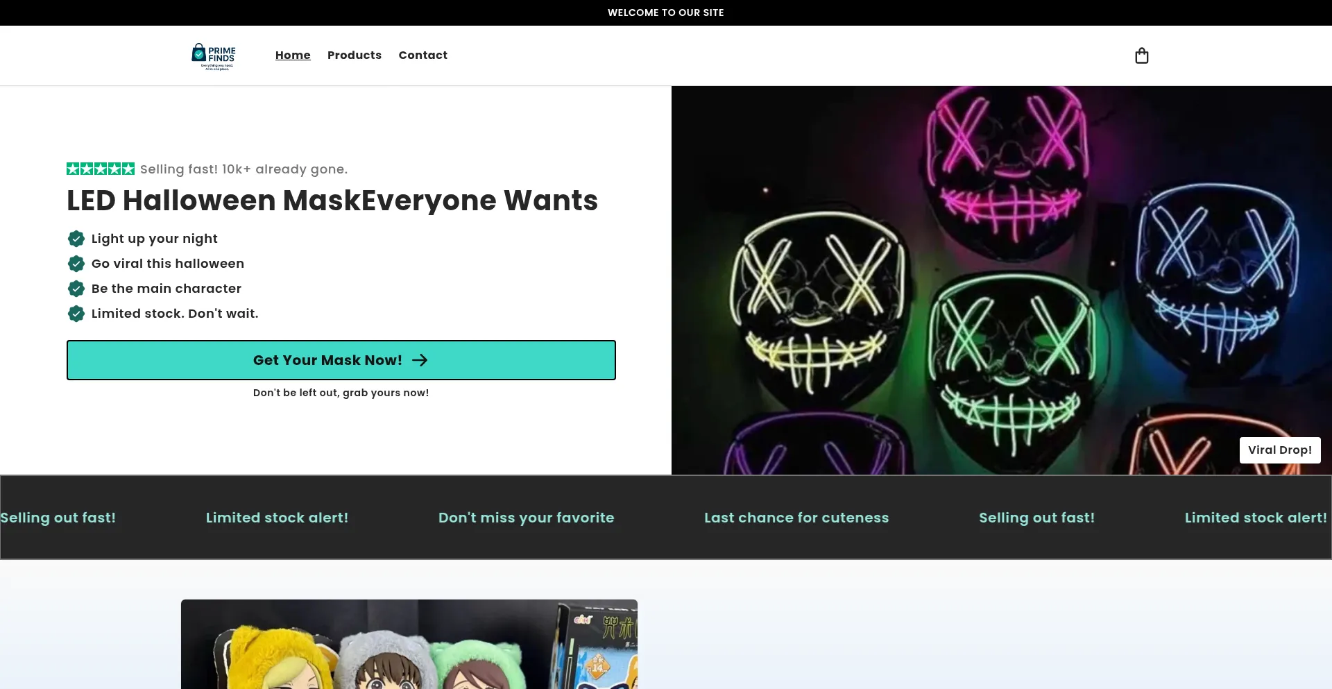 Primefindsonline.store Screenshot