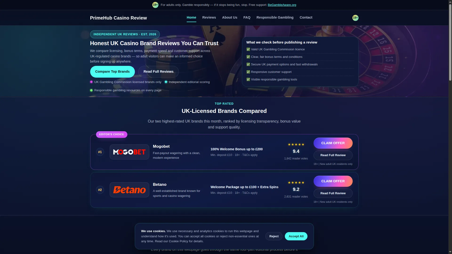 Primehubcasinoreview.co.uk