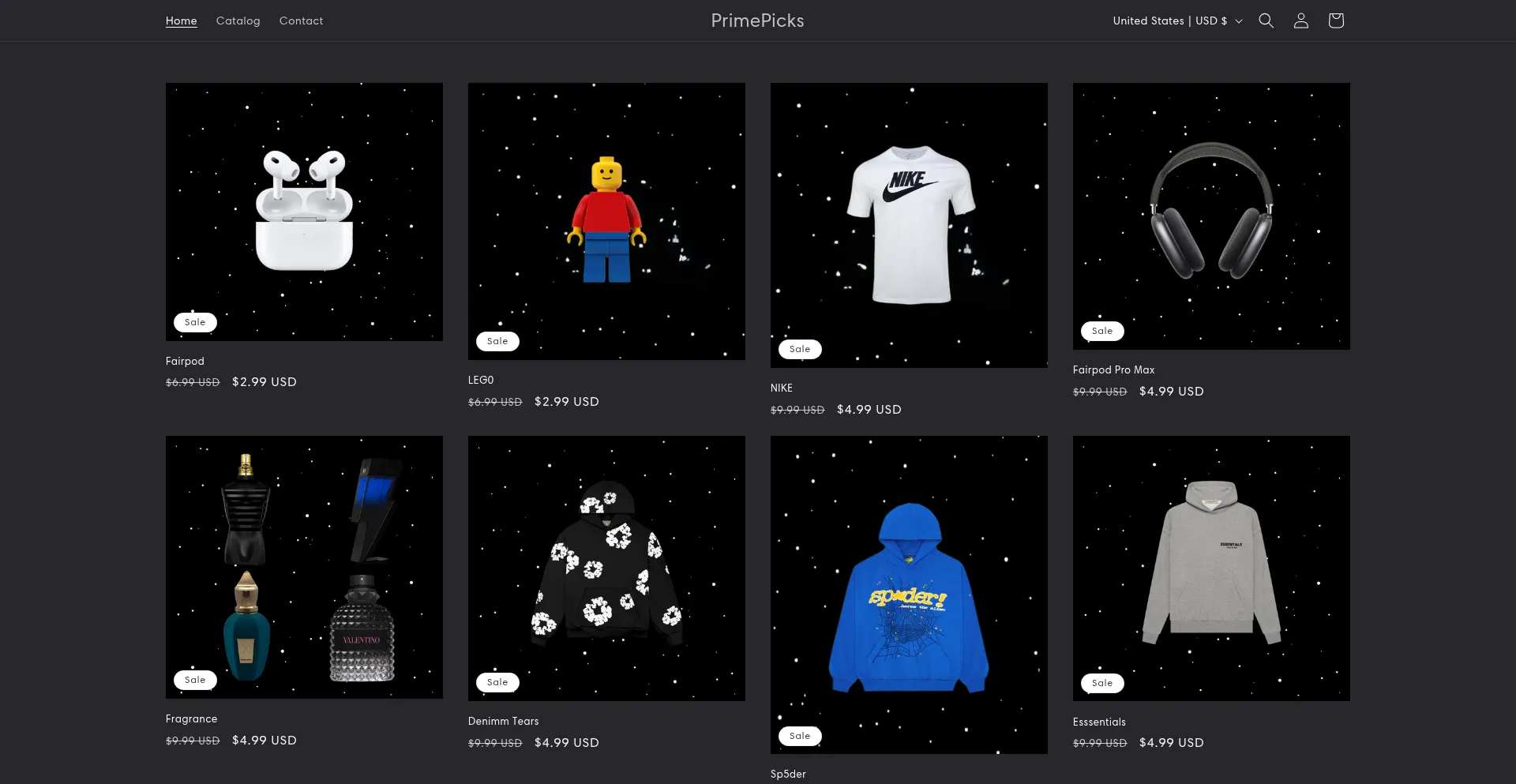 Website screenshot of Primepicks.com.co