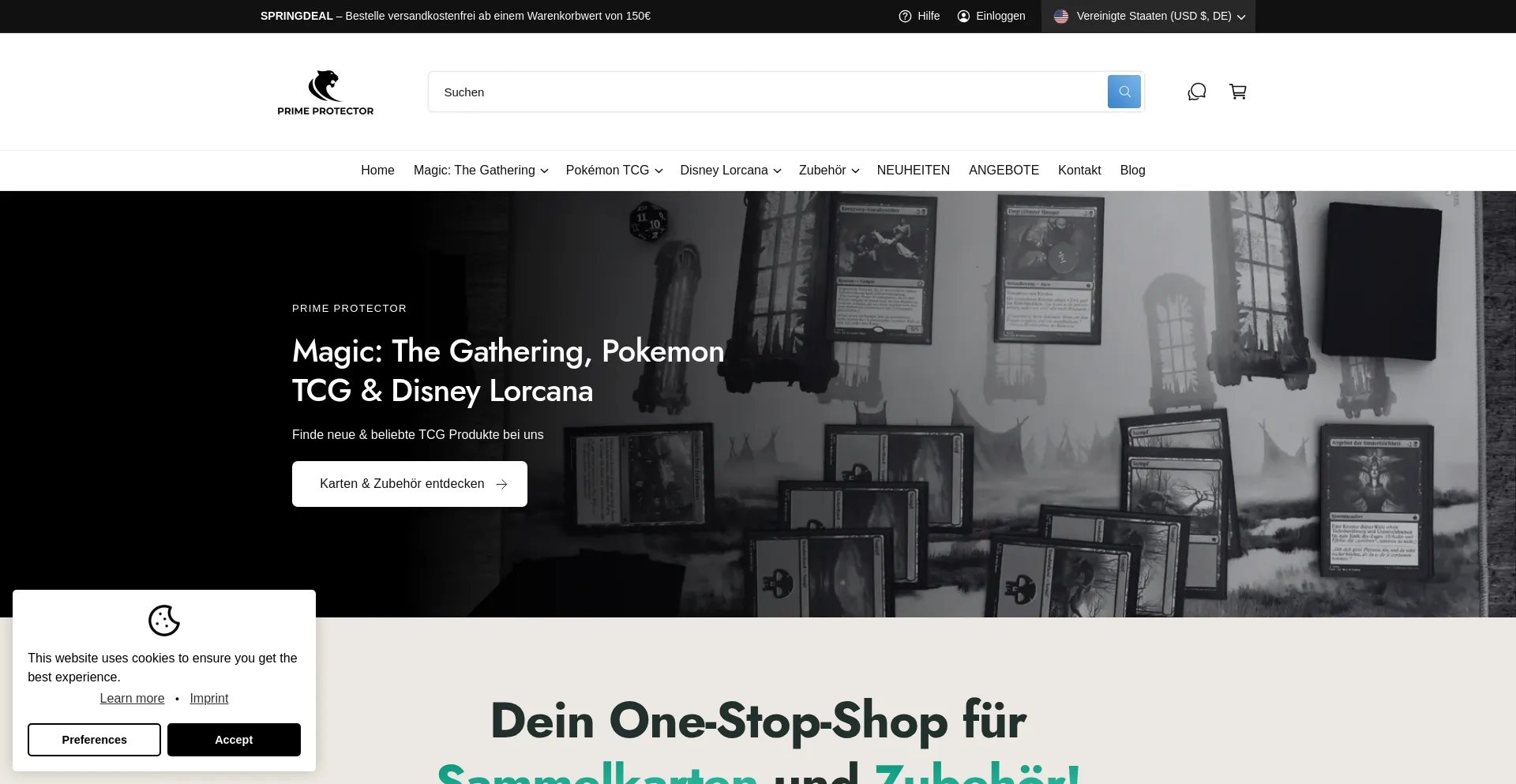 Website screenshot of Primeprotector.at
