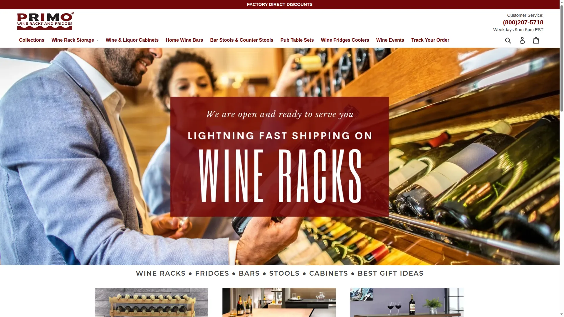 Primowineracksandfridges.com