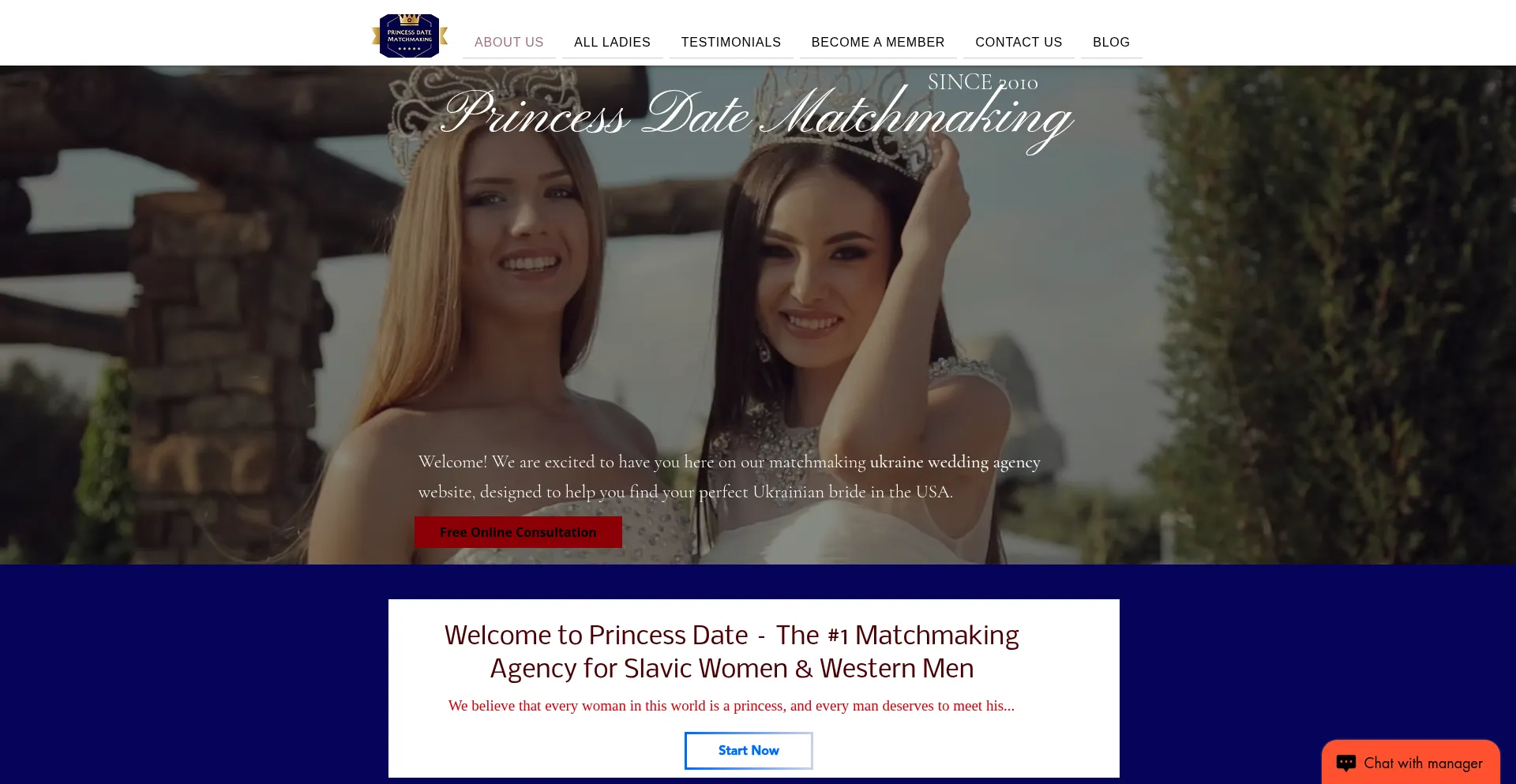 Princessdate.agency Screenshot