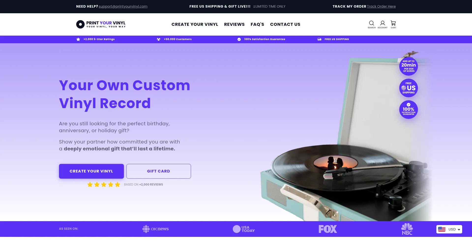 Printyourvinyl.com Screenshot
