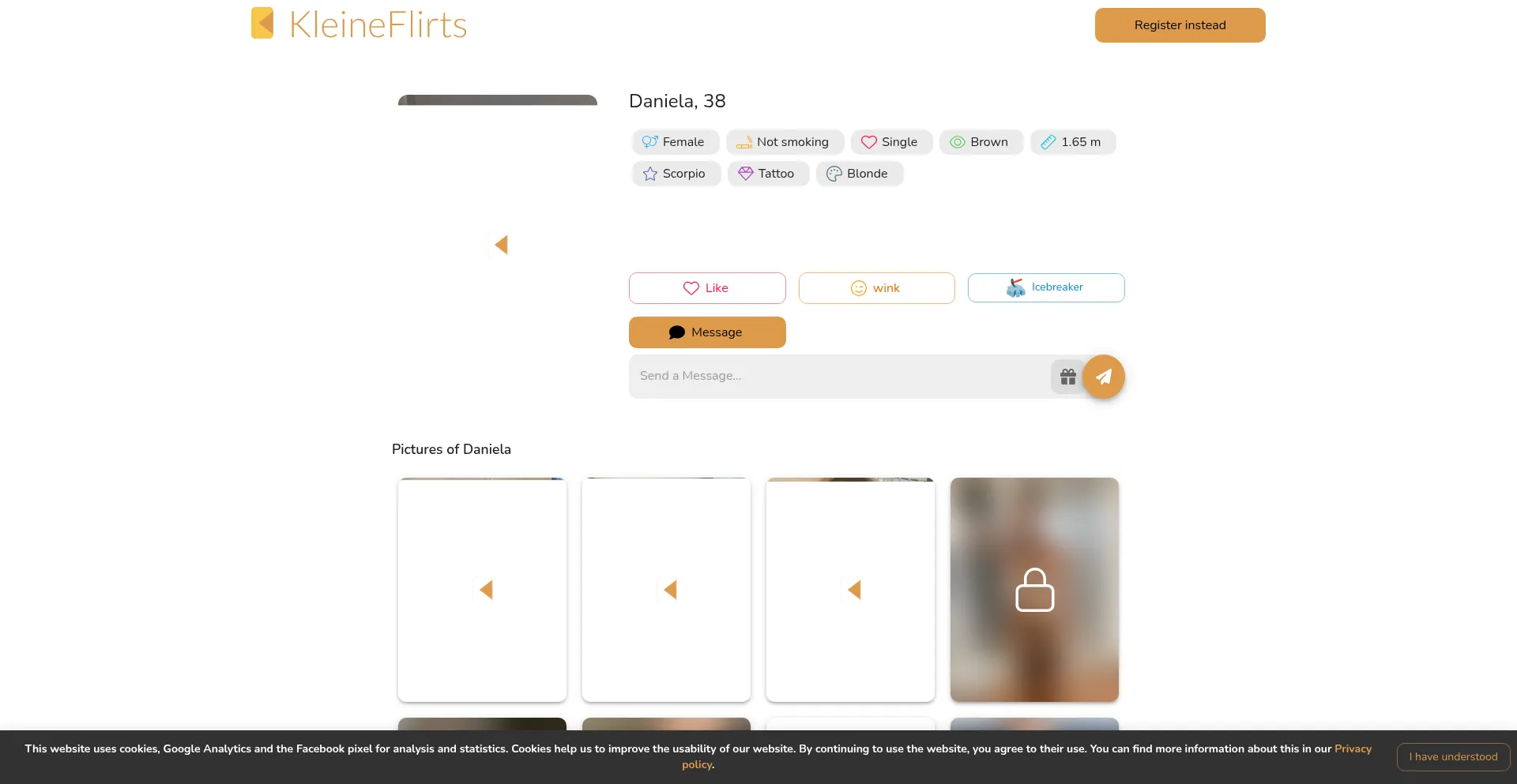 Website screenshot of Privatlust24.de