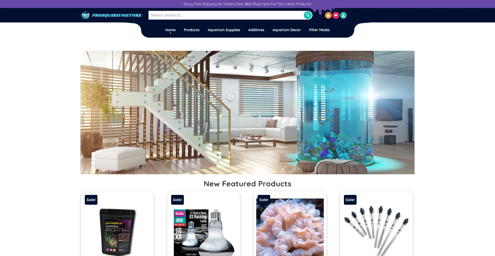 Proaquariumstore.com Screenshot