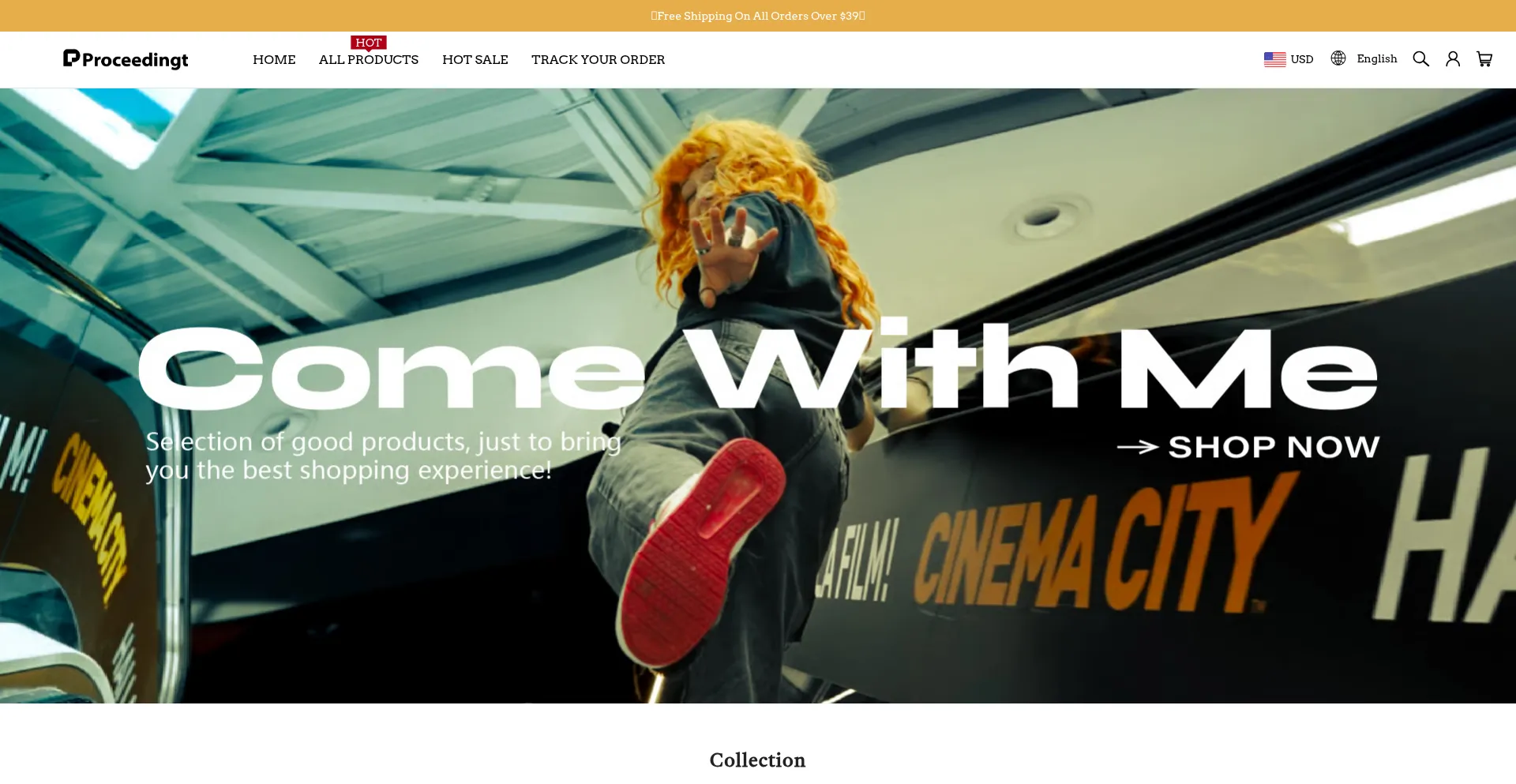 Website screenshot of Proceedingt.com