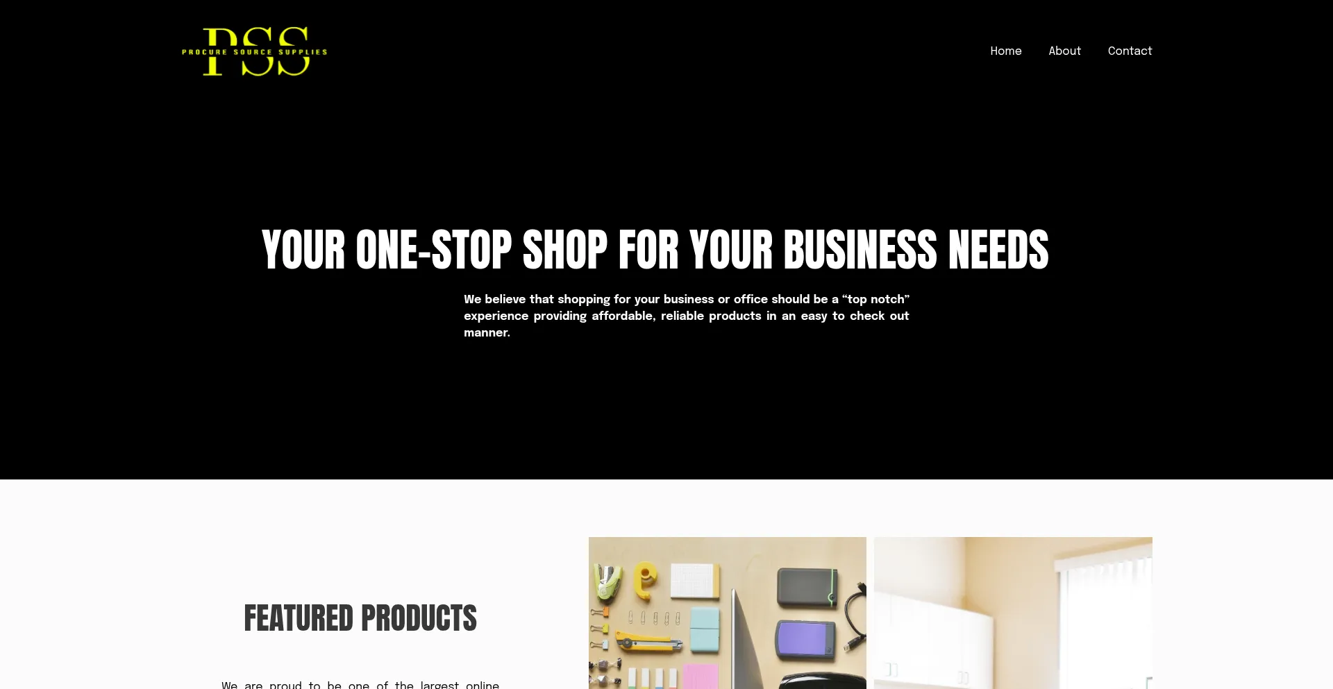 Procuresourcesupplies.com Screenshot