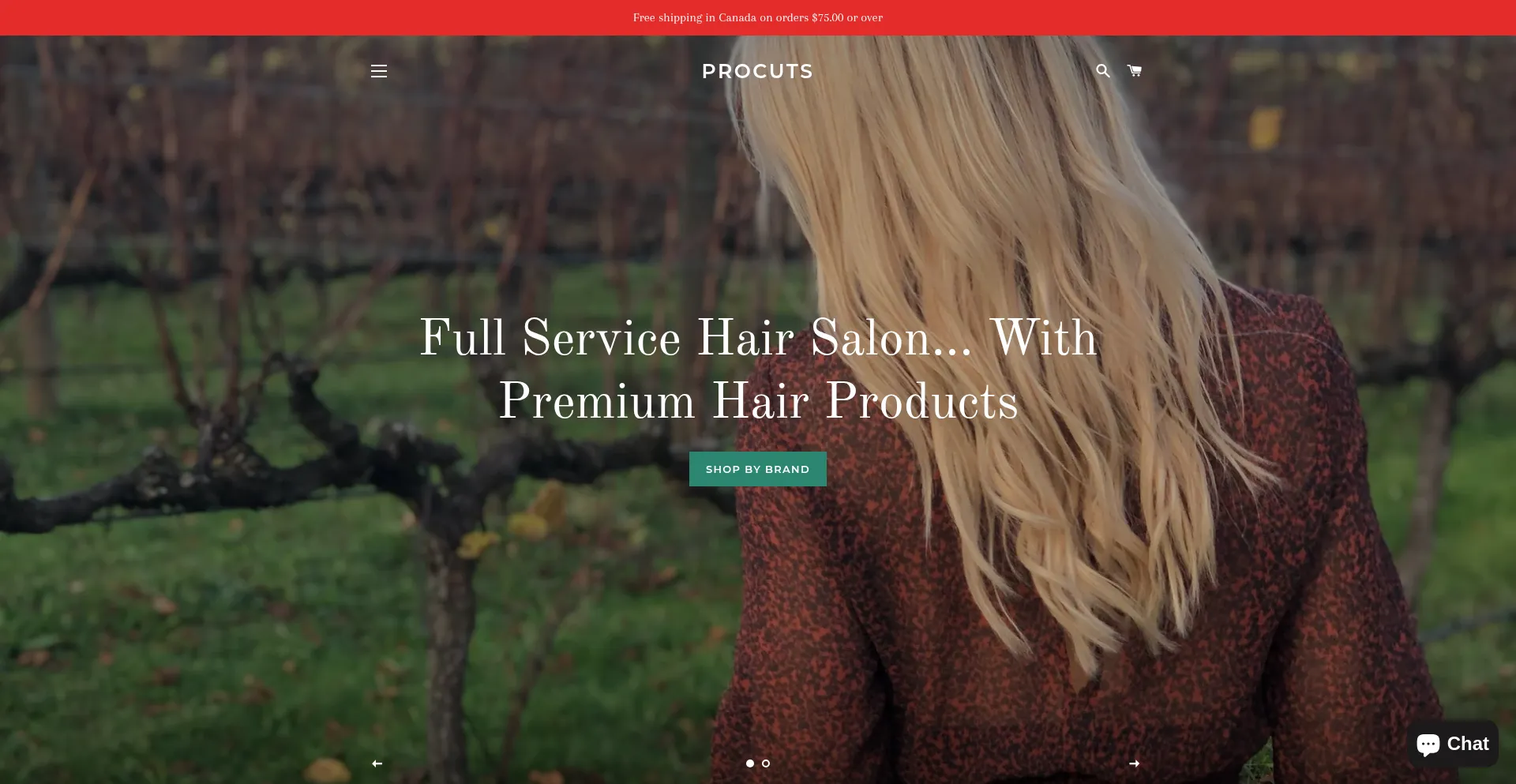 Procutscanada.com Screenshot